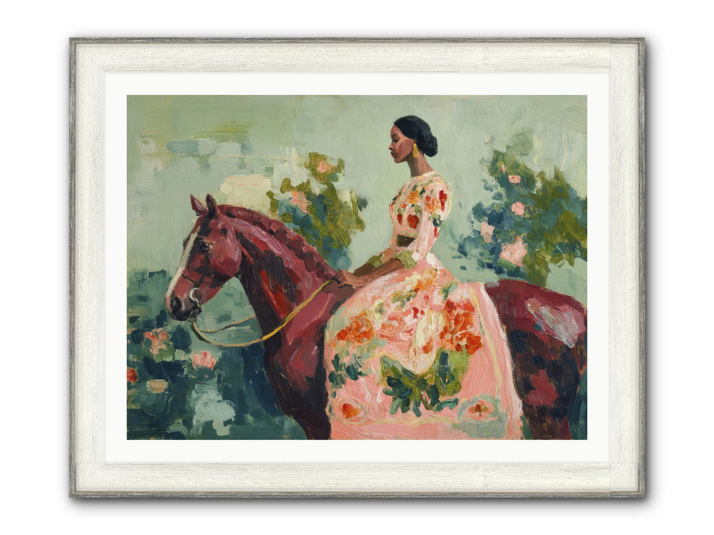 Two Days With My Beloved Framed Print - Driftwood White 40x30
