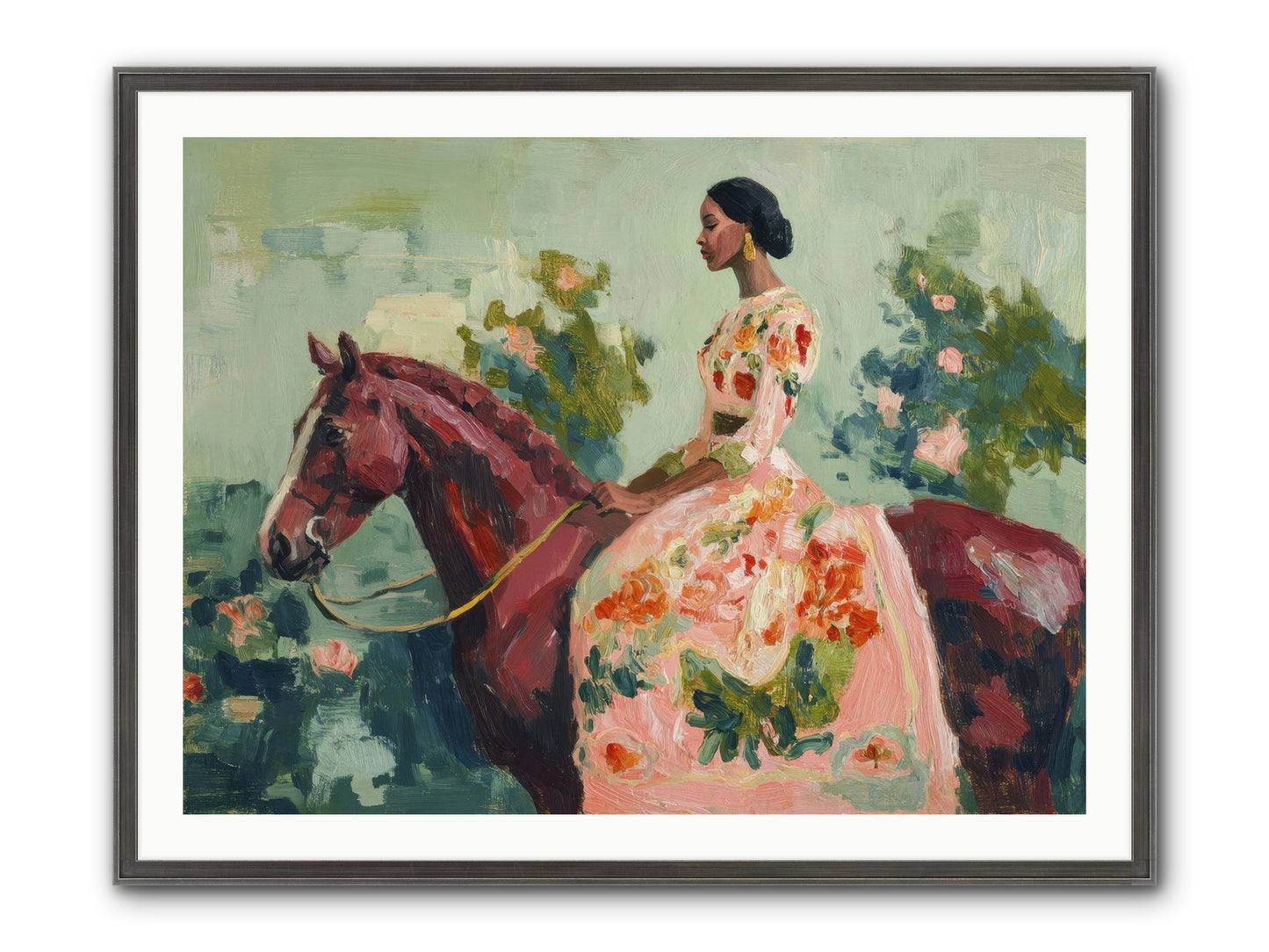 Two Days With My Beloved Framed Print - Slimwoods Black/Silver 40x30