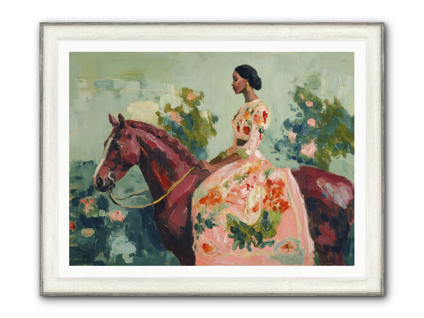 Two Days With My Beloved Framed Print - Driftwood White 48x36
