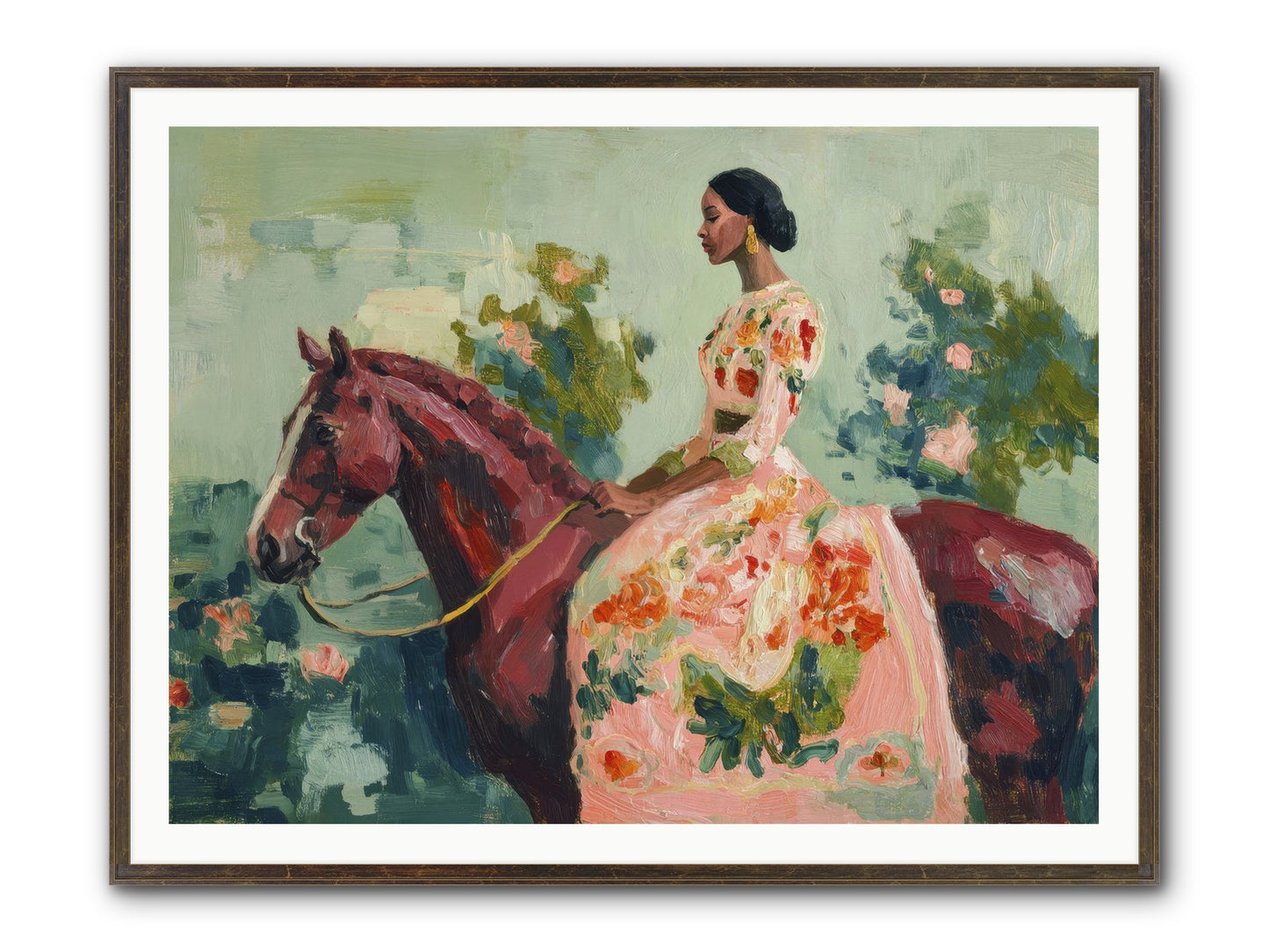 Two Days With My Beloved Framed Print - Slimwoods Black/Gold 48x36