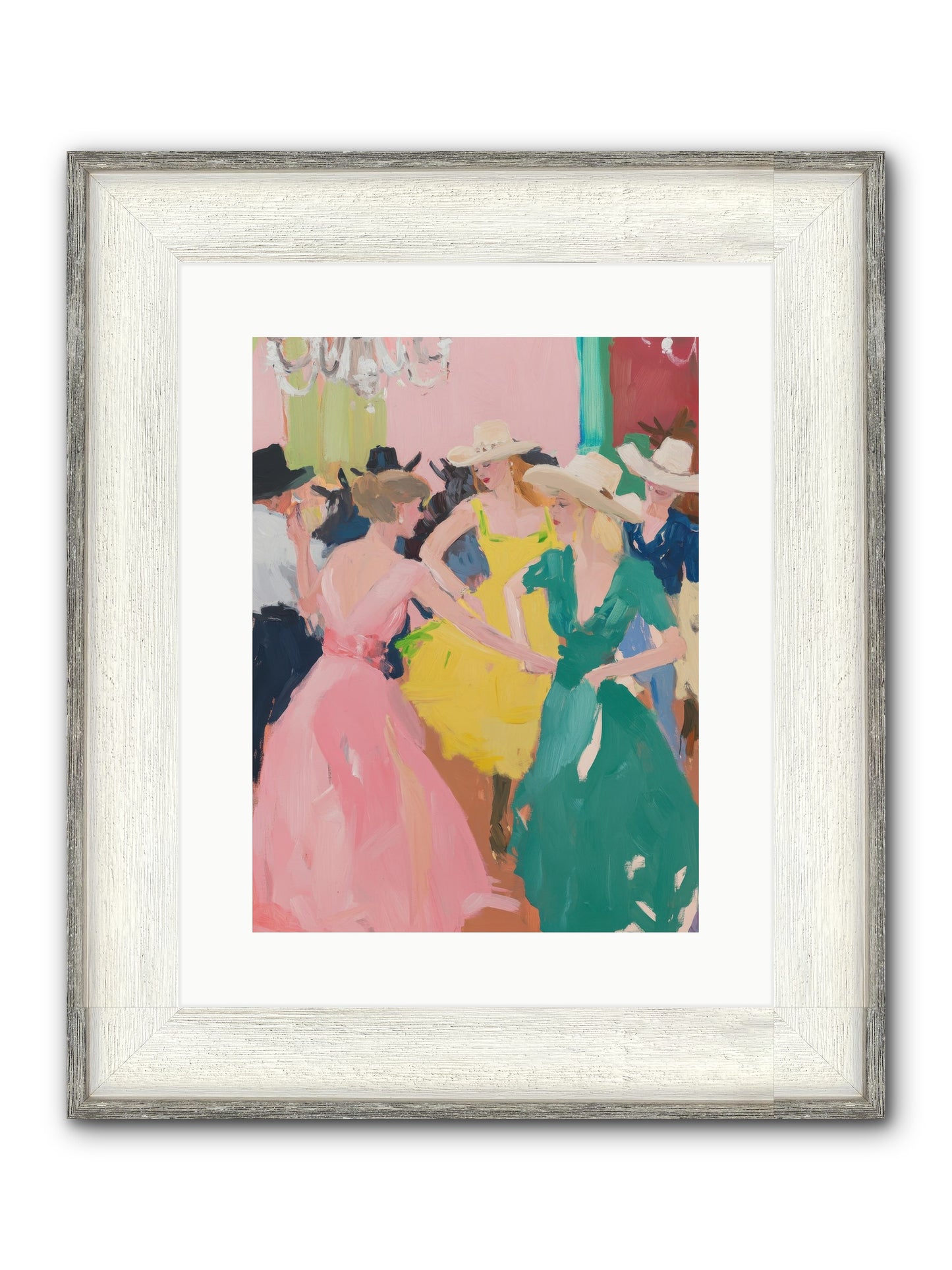 Two-Step Twilight Framed Print - Driftwood White 12x16