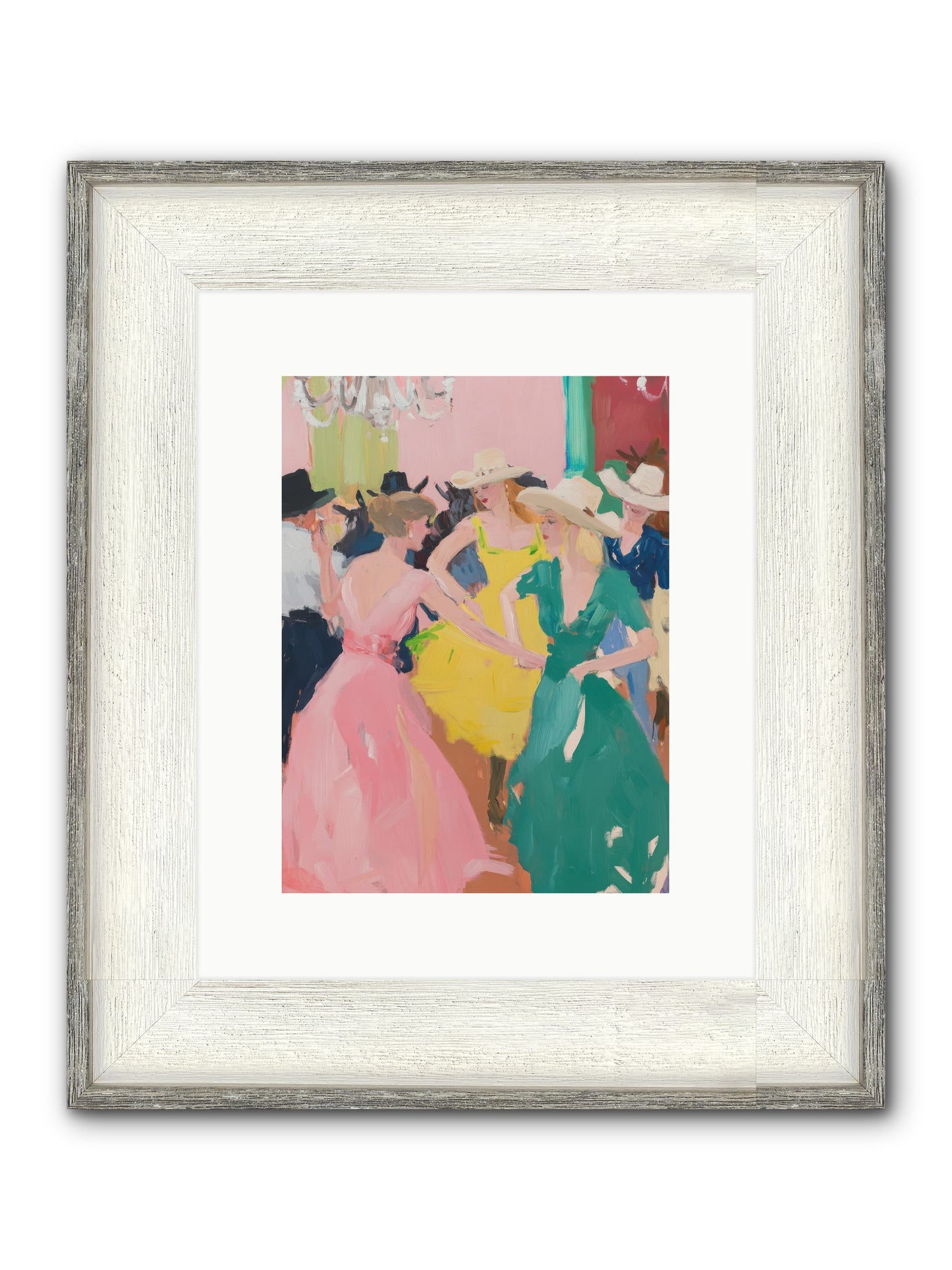 Two-Step Twilight Framed Print - Driftwood White 9x12