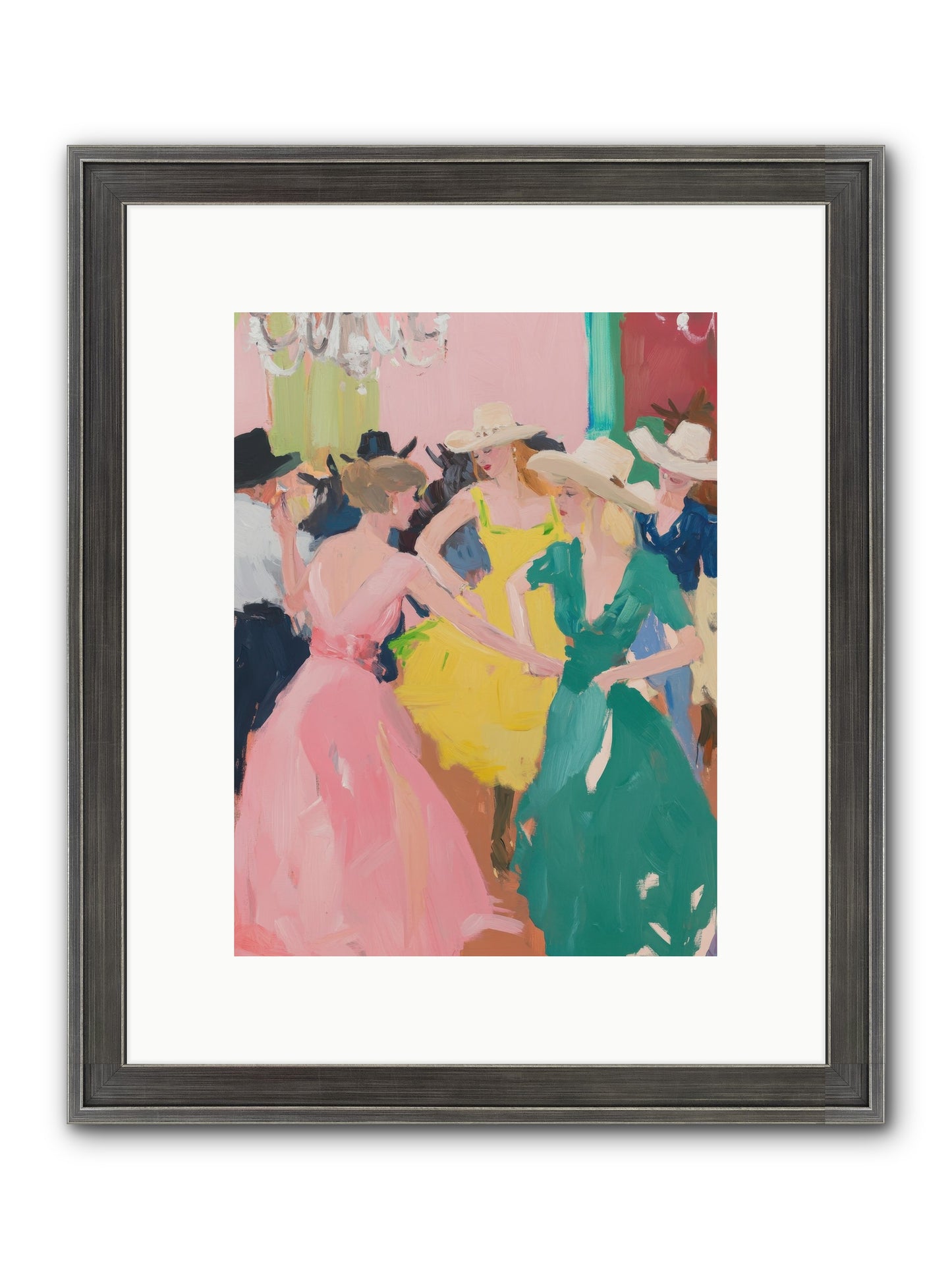 Two-Step Twilight Framed Print - Slimwoods Black/Silver 9x12