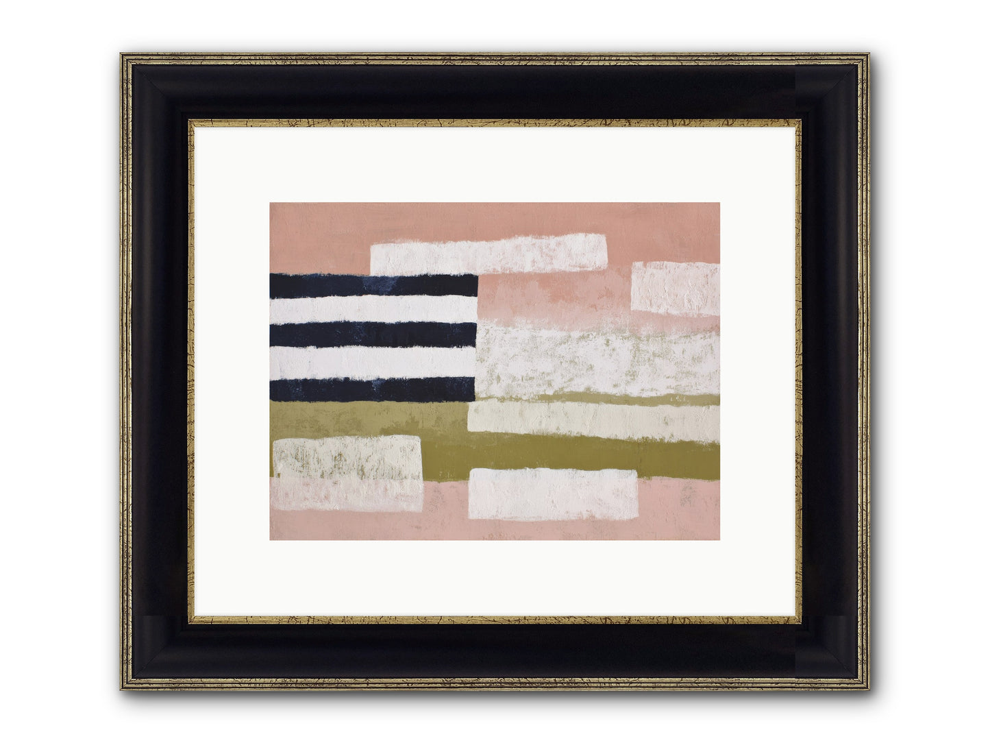Umberly Framed Print - Black & Gold 12x9