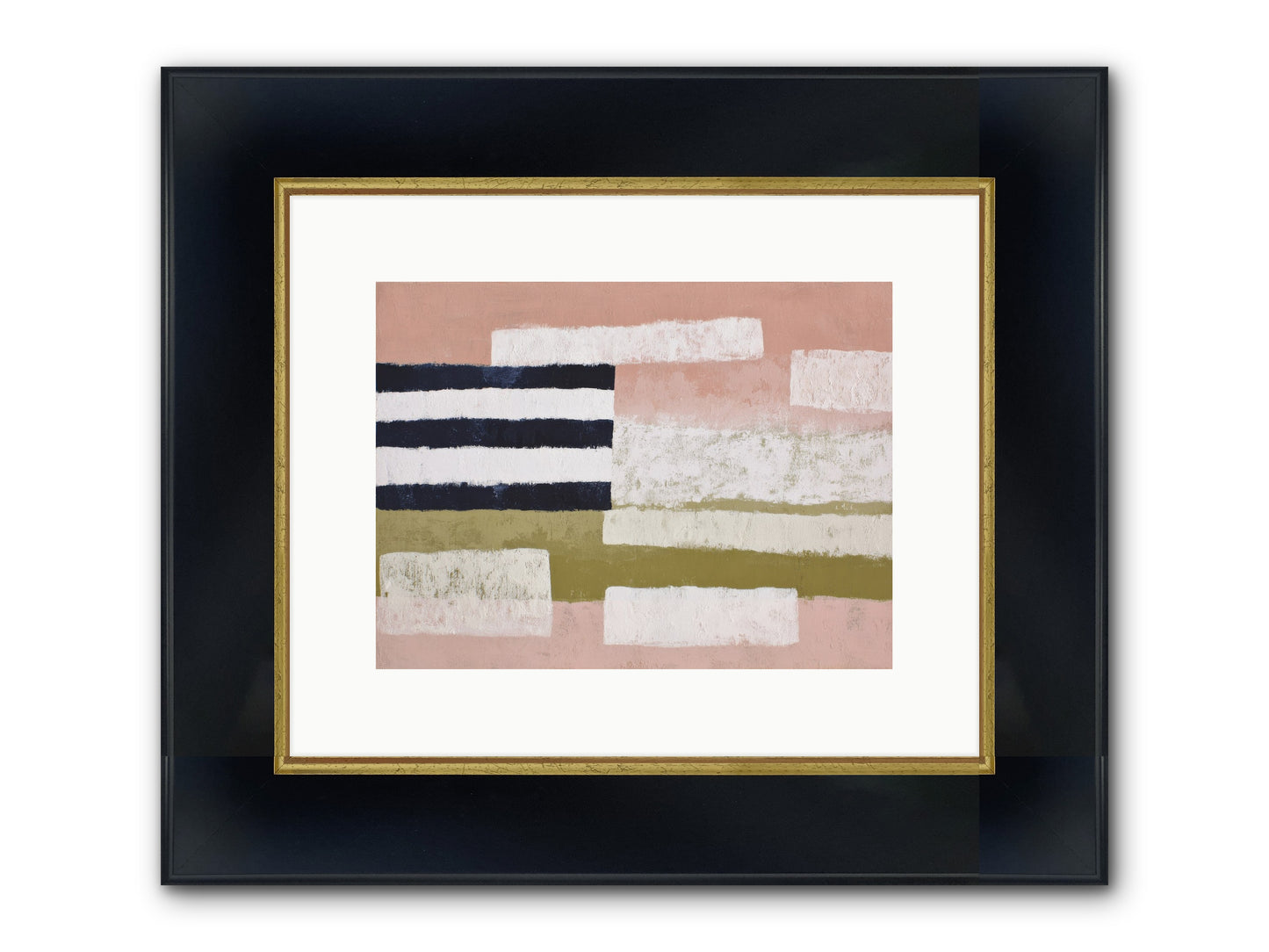 Umberly Framed Print - Wide Black w/Gold 12x9