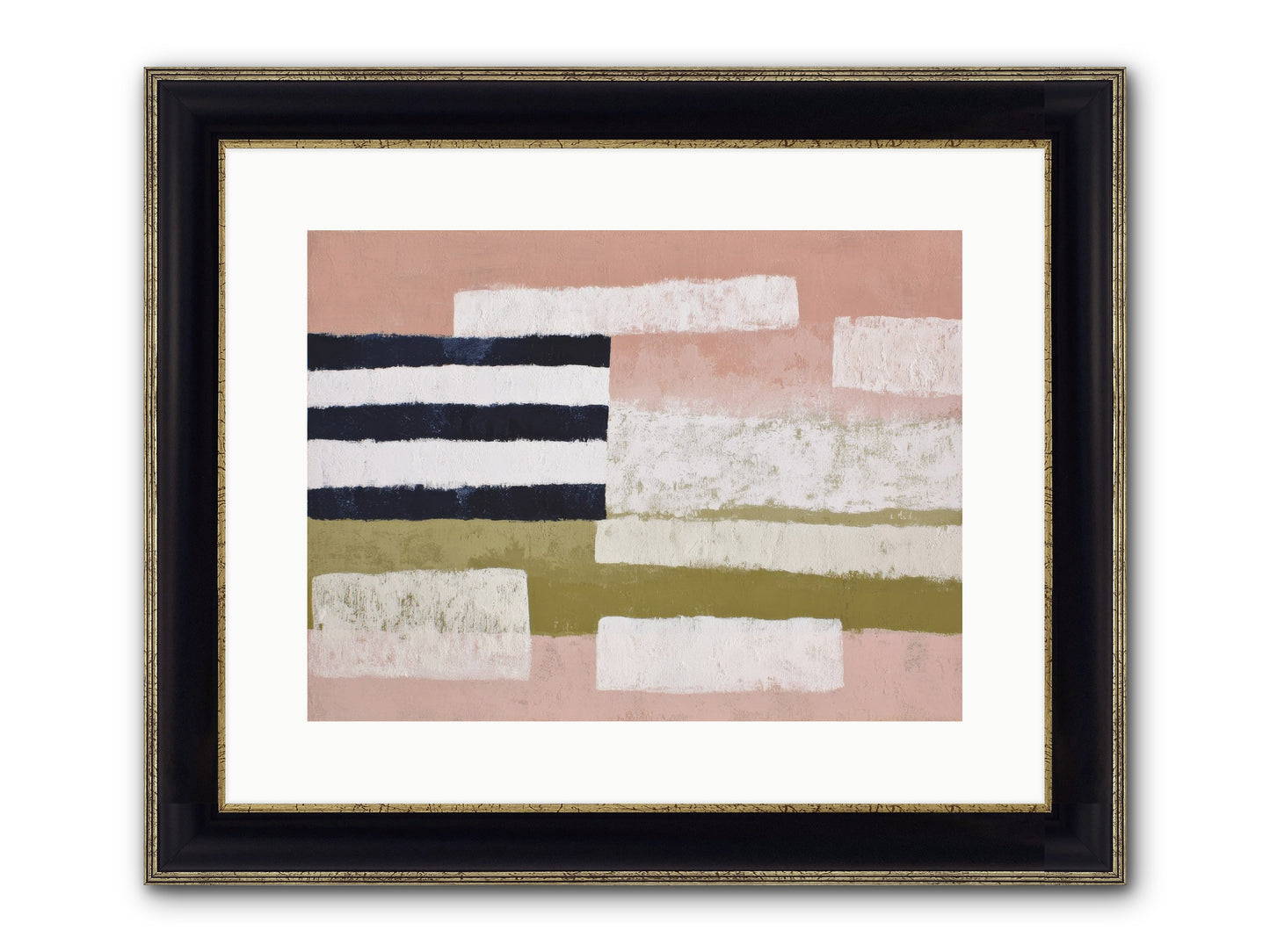 Umberly Framed Print - Black & Gold 16x12
