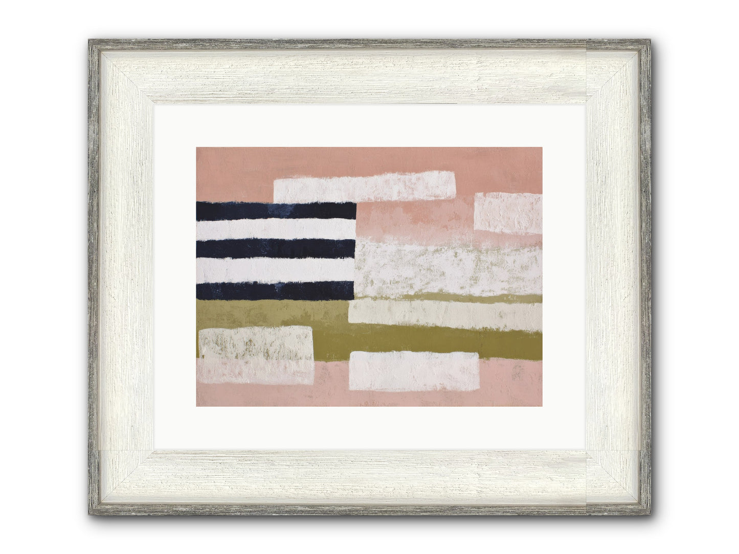Umberly Framed Print - Driftwood White 16x12