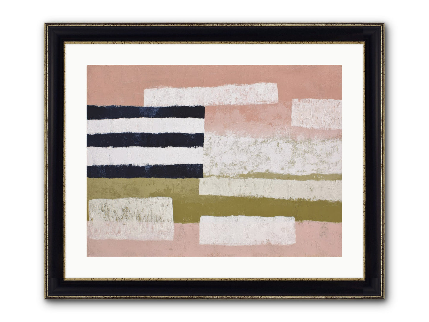 Umberly Framed Print - Black & Gold 24x18