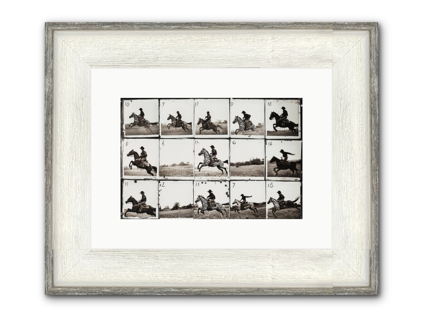 Unbridled Spirit Framed Print - Driftwood White 12x8