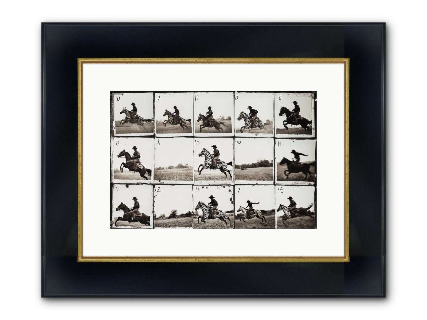 Unbridled Spirit Framed Print - Wide Black w/Gold 15x10