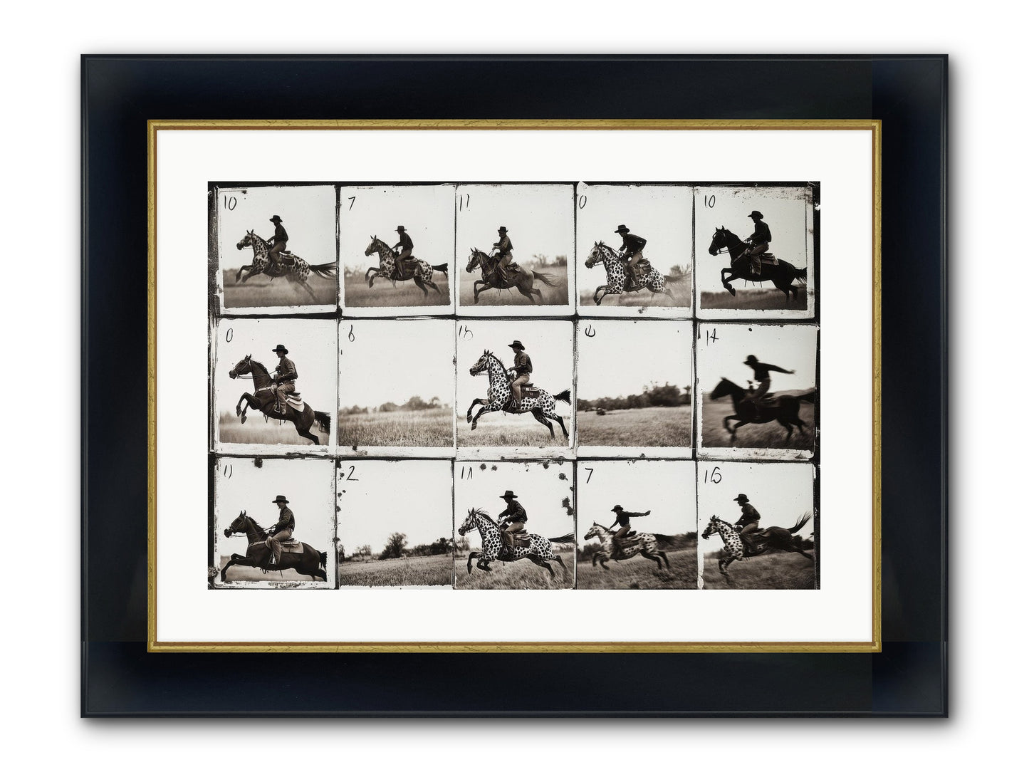 Unbridled Spirit Framed Print - Wide Black w/Gold 24x16
