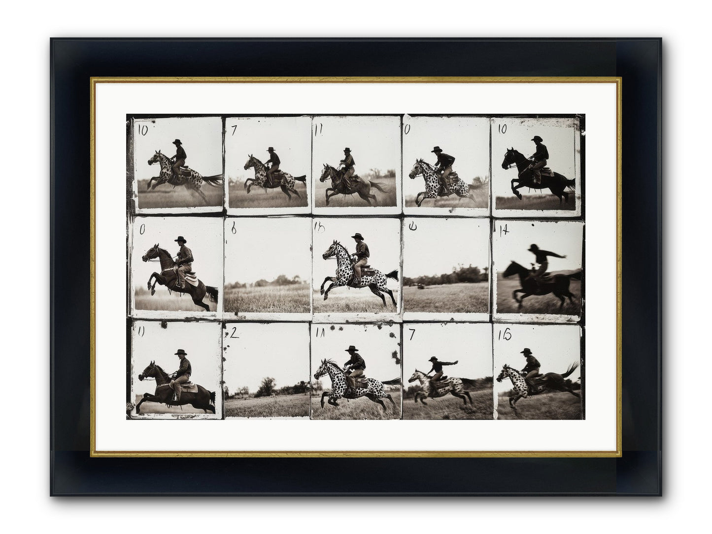 Unbridled Spirit Framed Print - Wide Black w/Gold 30x20