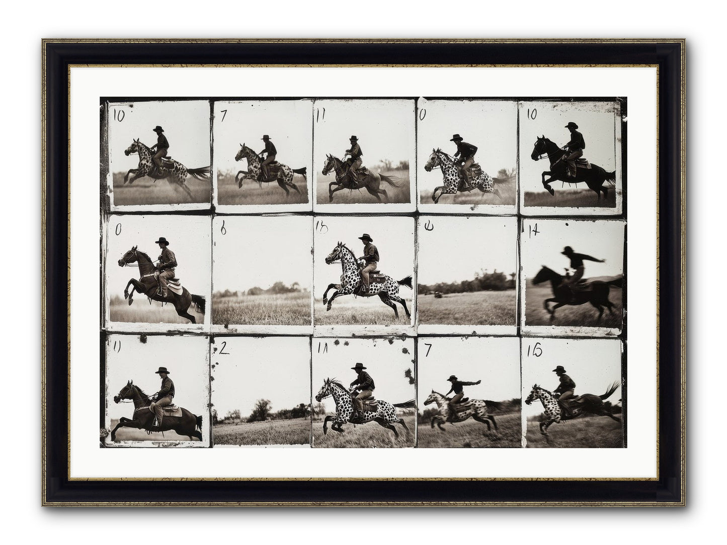 Unbridled Spirit Framed Print - Black & Gold 36x24