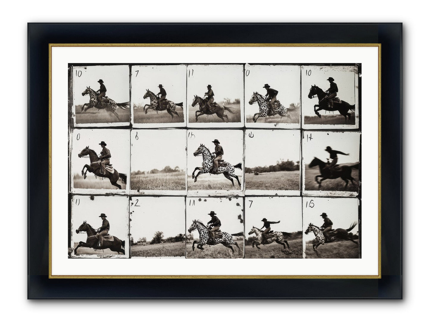 Unbridled Spirit Framed Print - Wide Black w/Gold 36x24