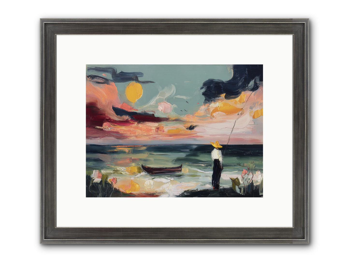 Uncharted Paradise Framed Print - Slimwoods Black/Silver 12x9