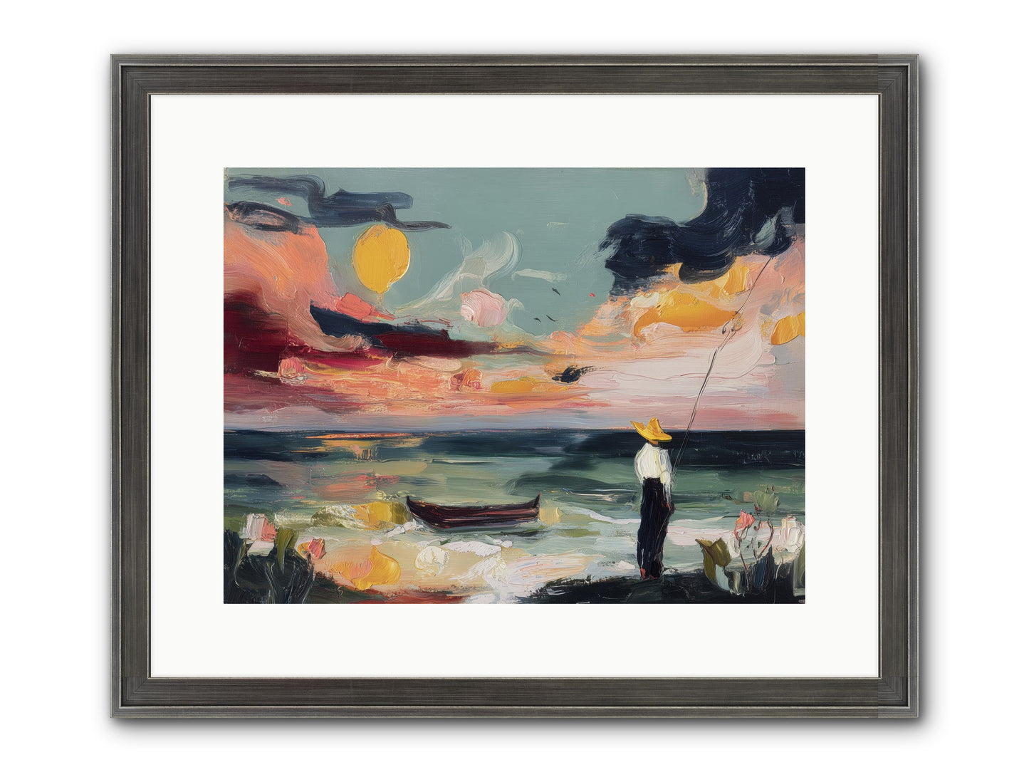 Uncharted Paradise Framed Print - Slimwoods Black/Silver 16x12
