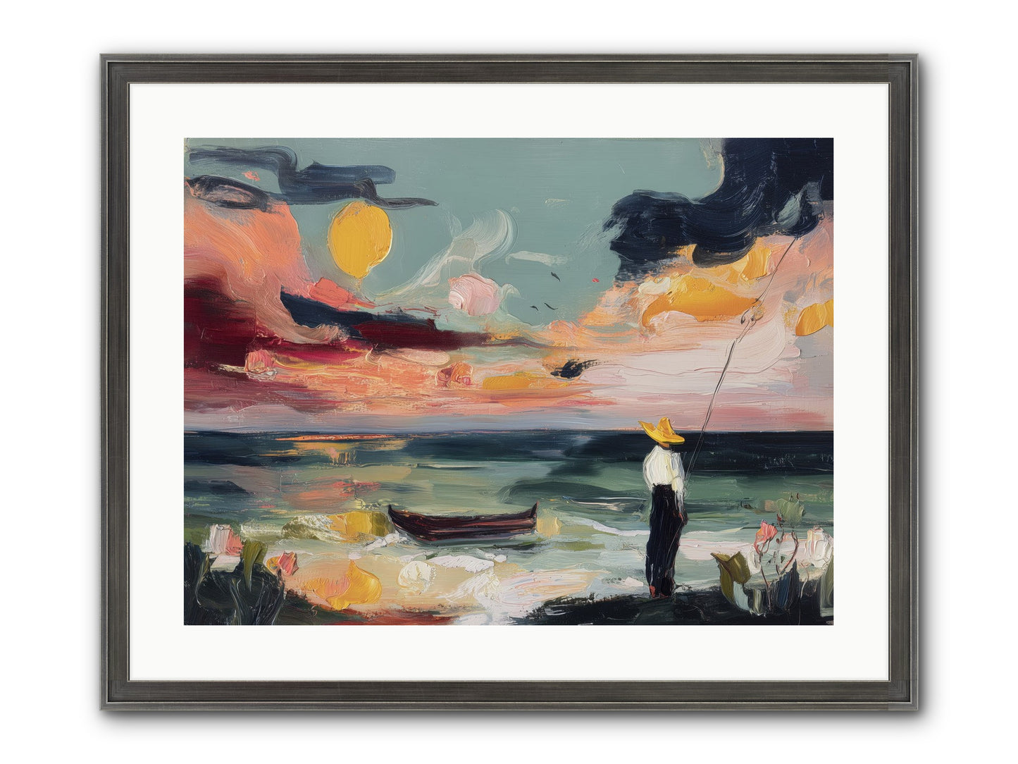Uncharted Paradise Framed Print - Slimwoods Black/Silver 24x18