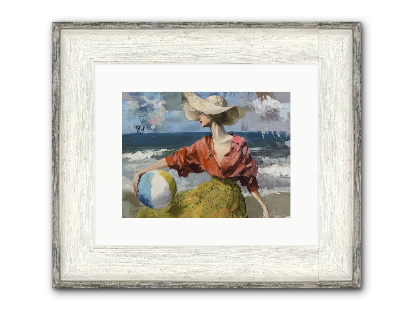 Under Gentle Wind Framed Print - Driftwood White 12x9