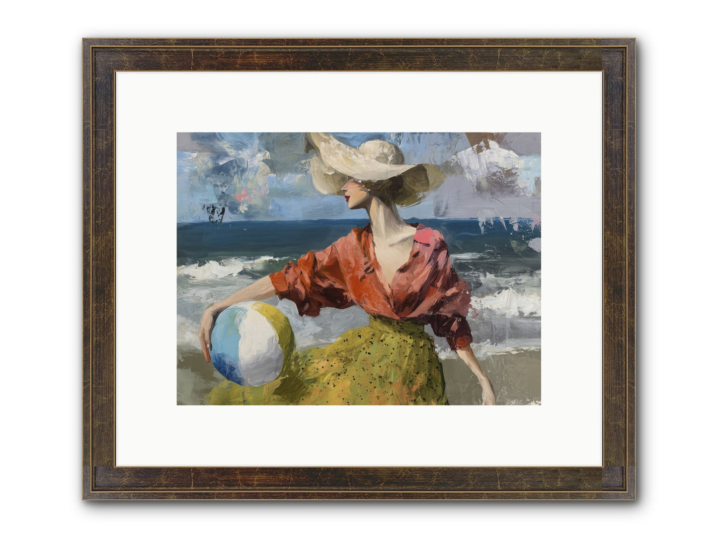 Under Gentle Wind Framed Print - Slimwoods Black/Gold 12x9