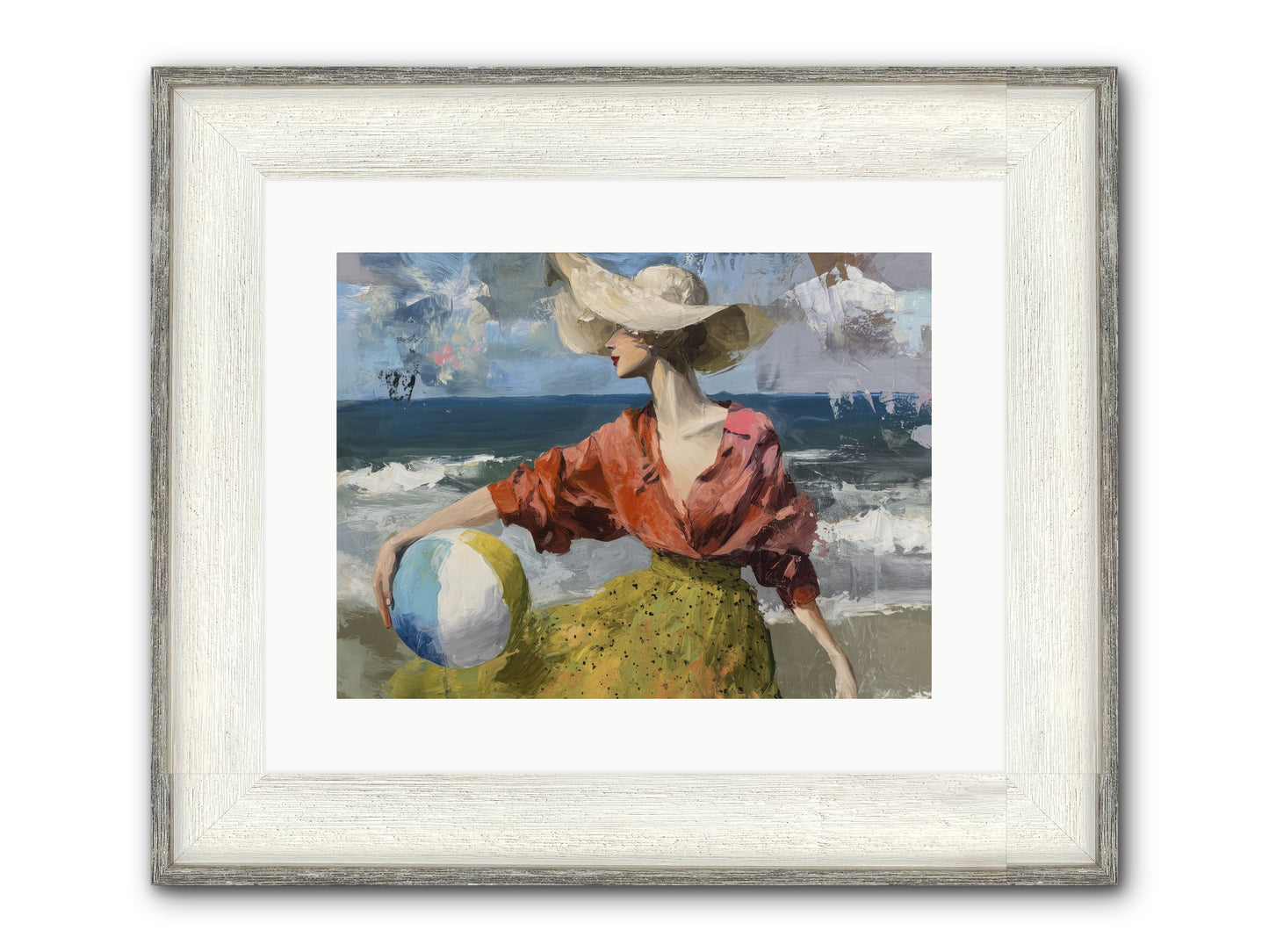 Under Gentle Wind Framed Print - Driftwood White 16x12