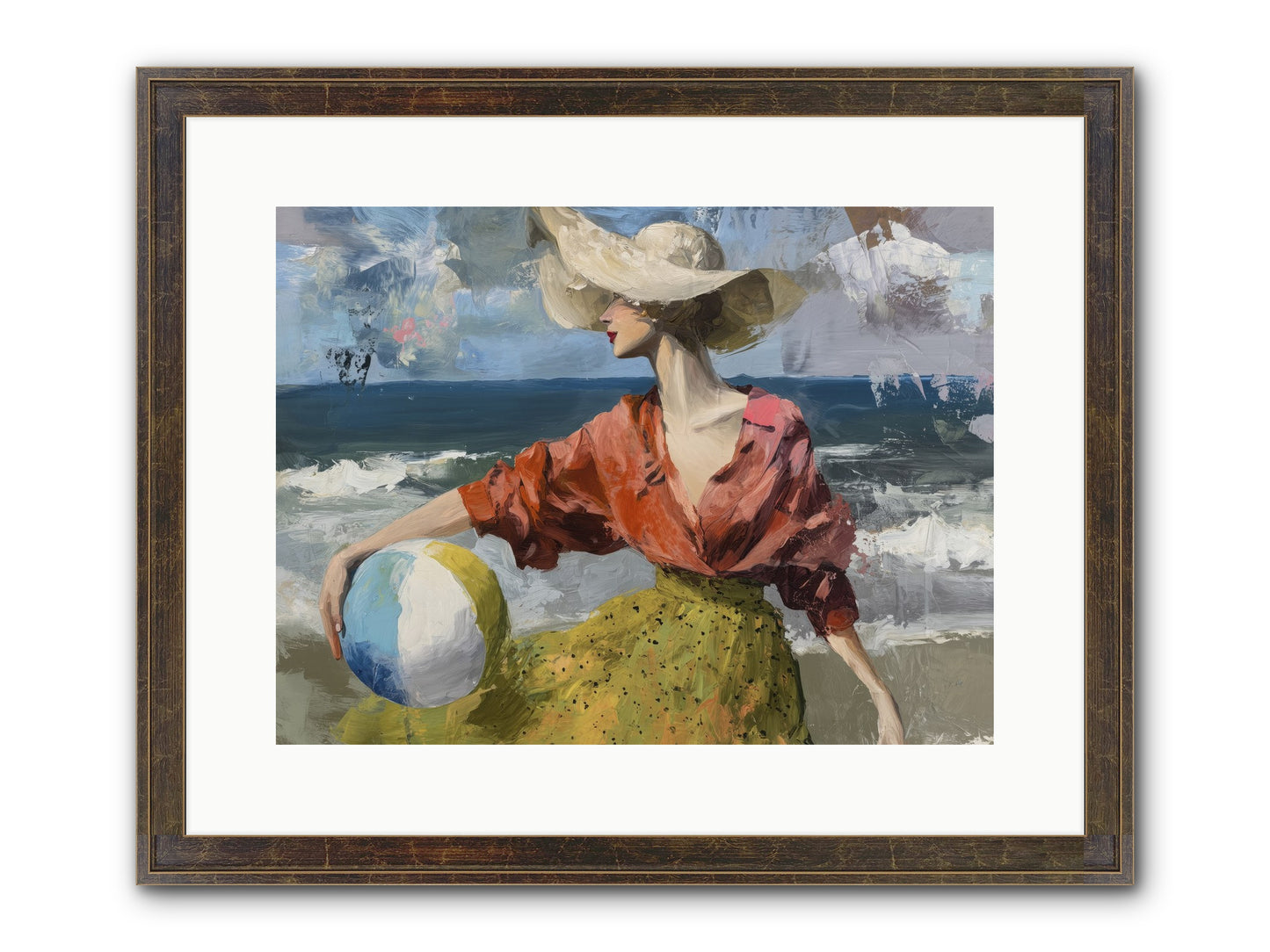Under Gentle Wind Framed Print - Slimwoods Black/Gold 16x12