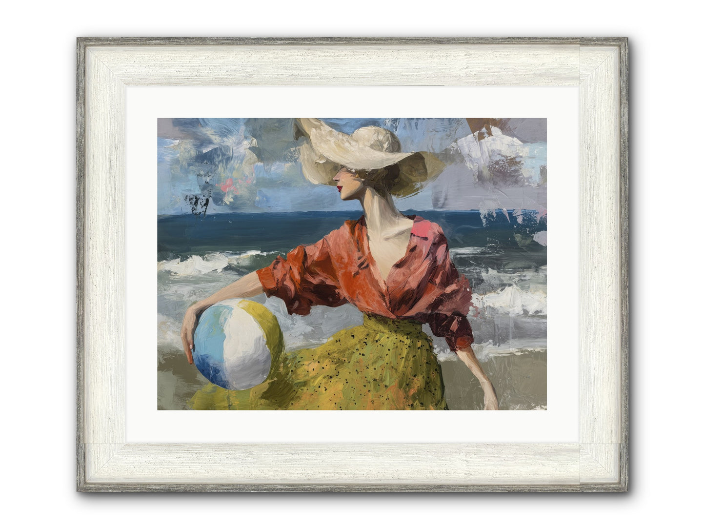 Under Gentle Wind Framed Print - Driftwood White 24x18
