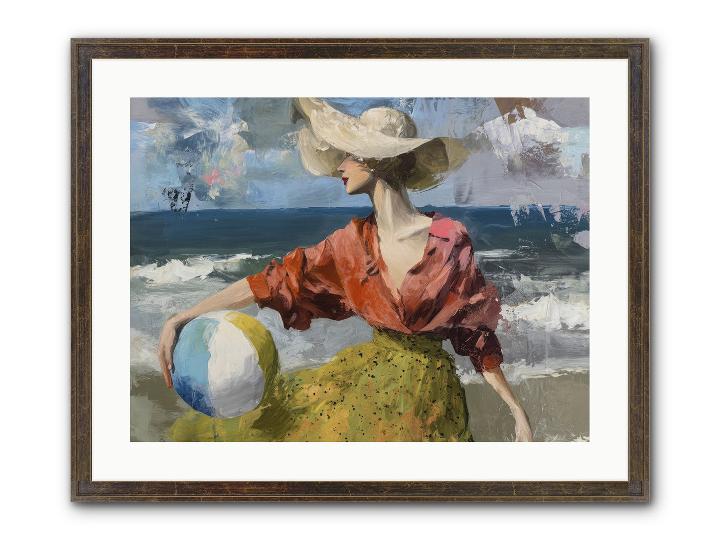 Under Gentle Wind Framed Print - Slimwoods Black/Gold 24x18