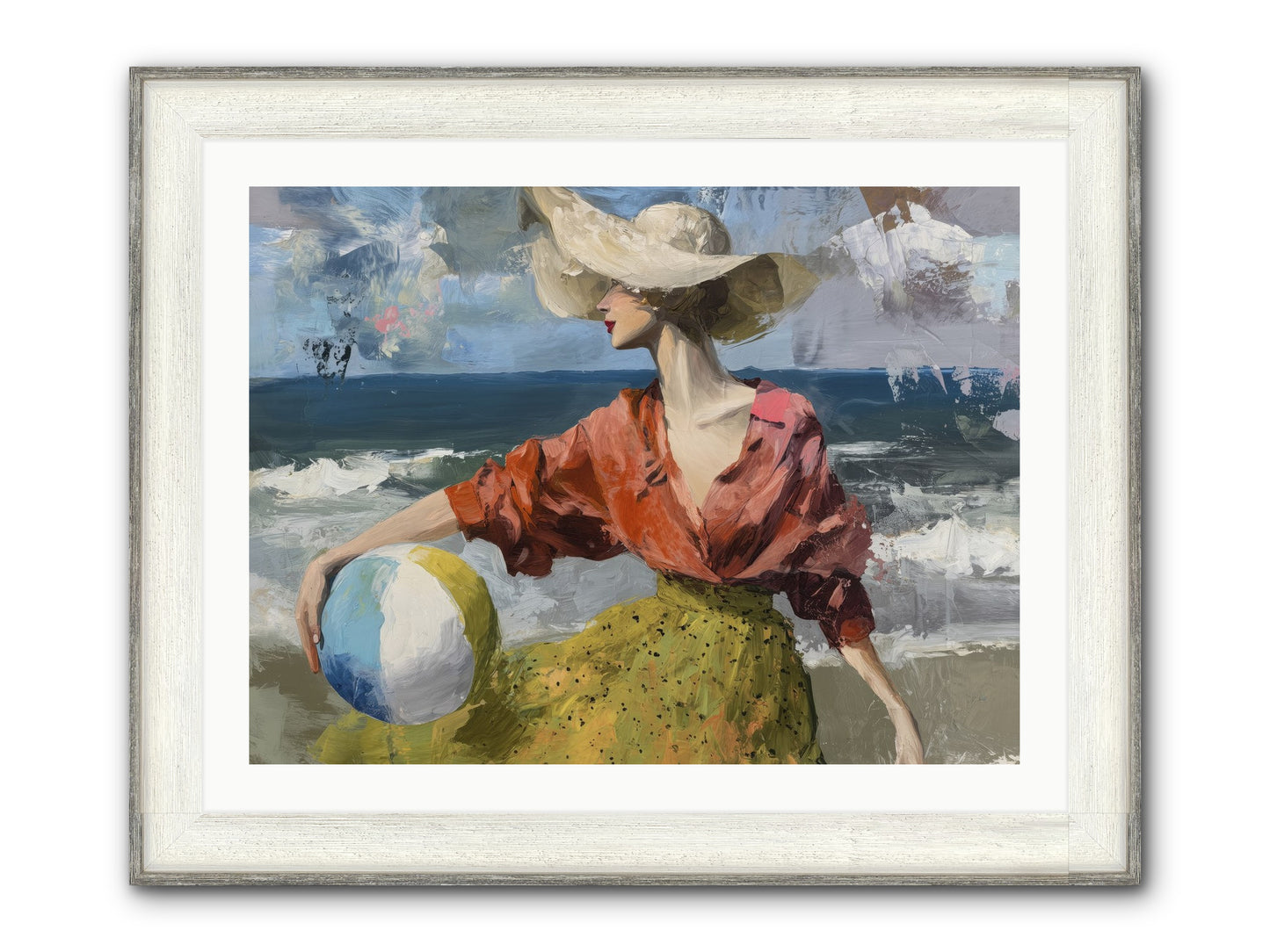Under Gentle Wind Framed Print - Driftwood White 32x24