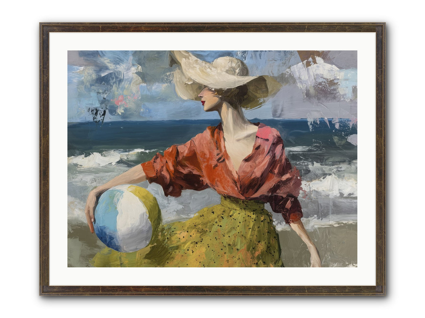 Under Gentle Wind Framed Print - Slimwoods Black/Gold 32x24