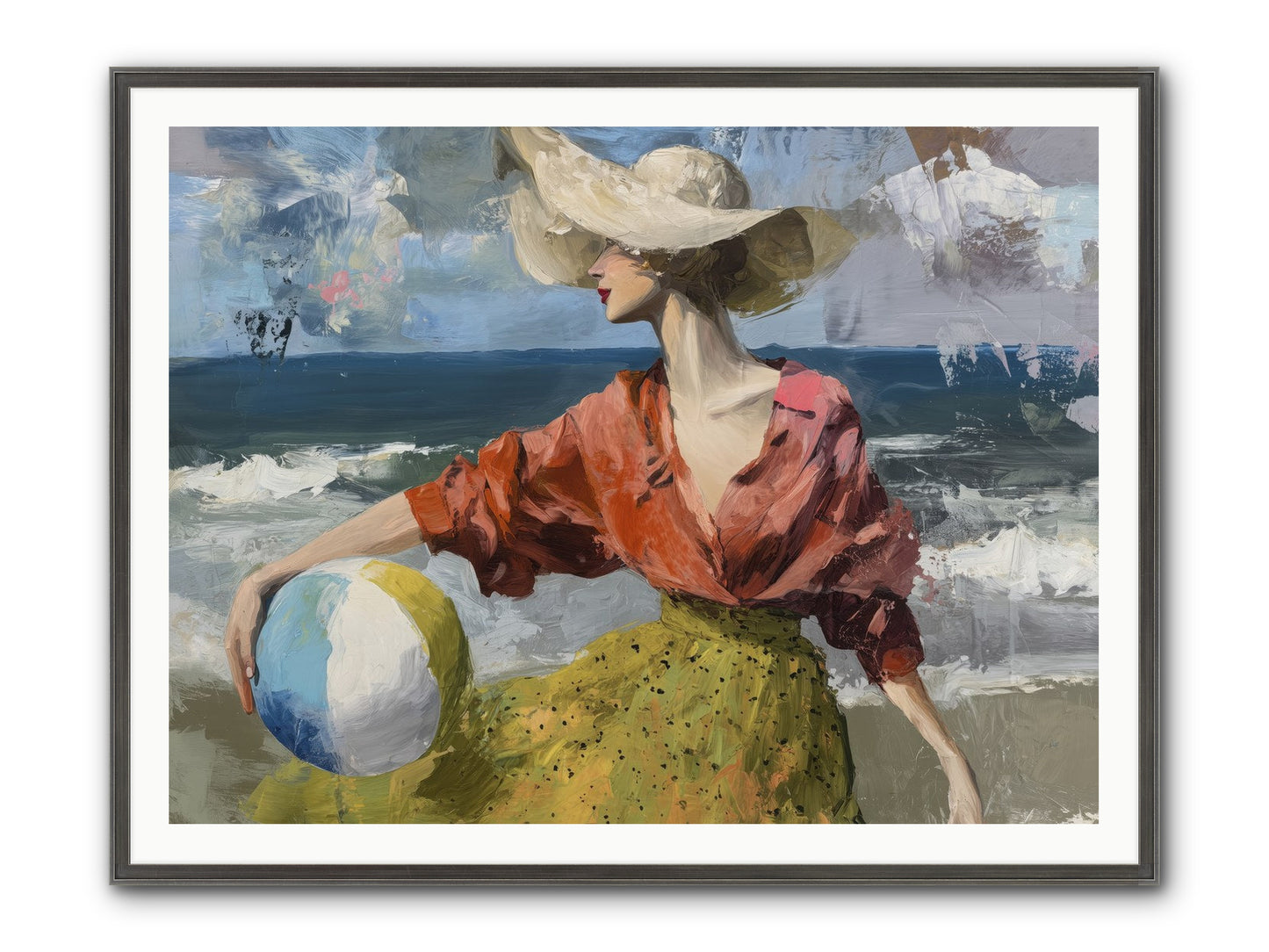 Under Gentle Wind Framed Print - Slimwoods Black/Silver 48x36