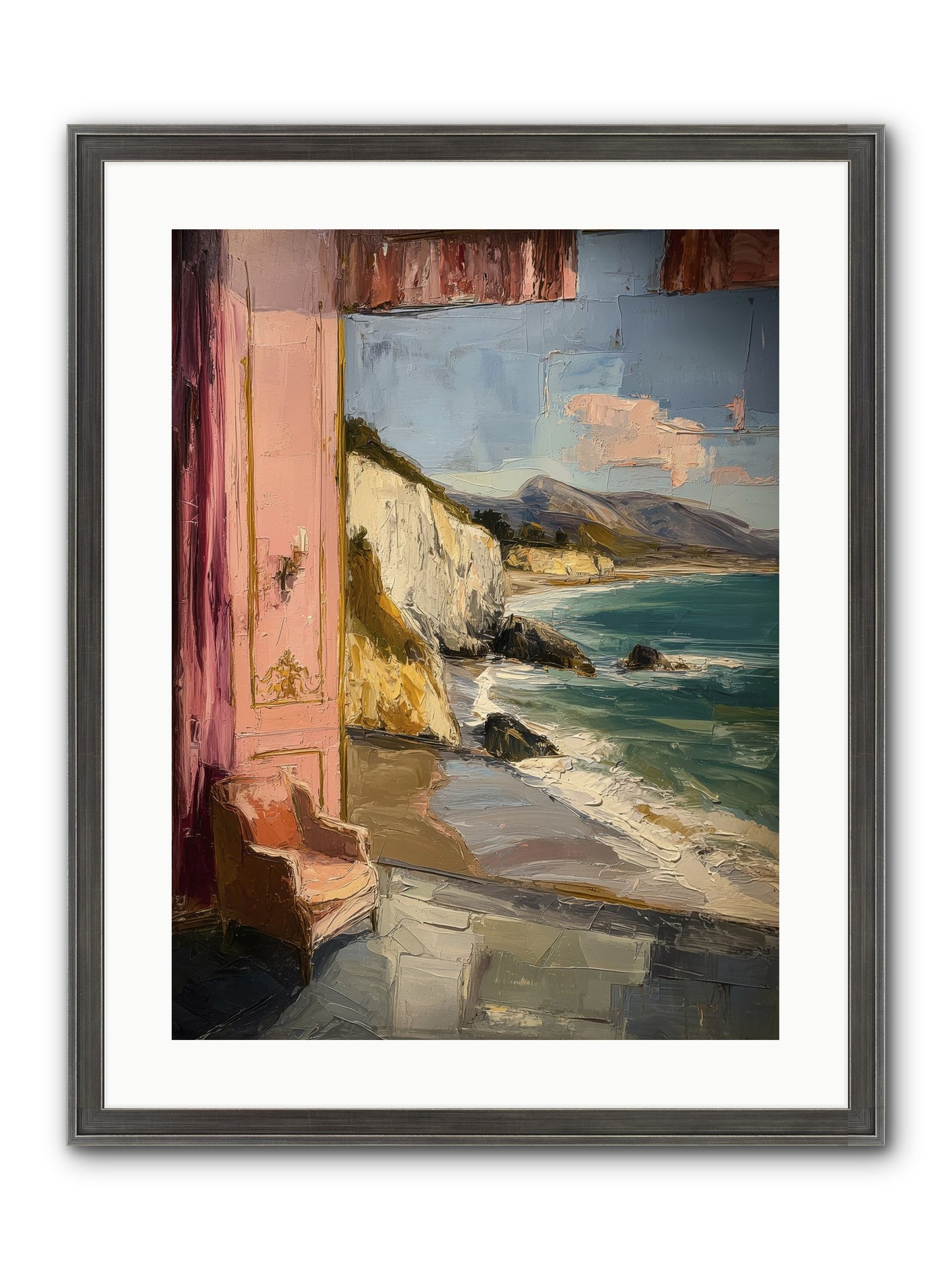 Under Jasmine Skies Framed Print - Slimwoods Black/Silver 18x24