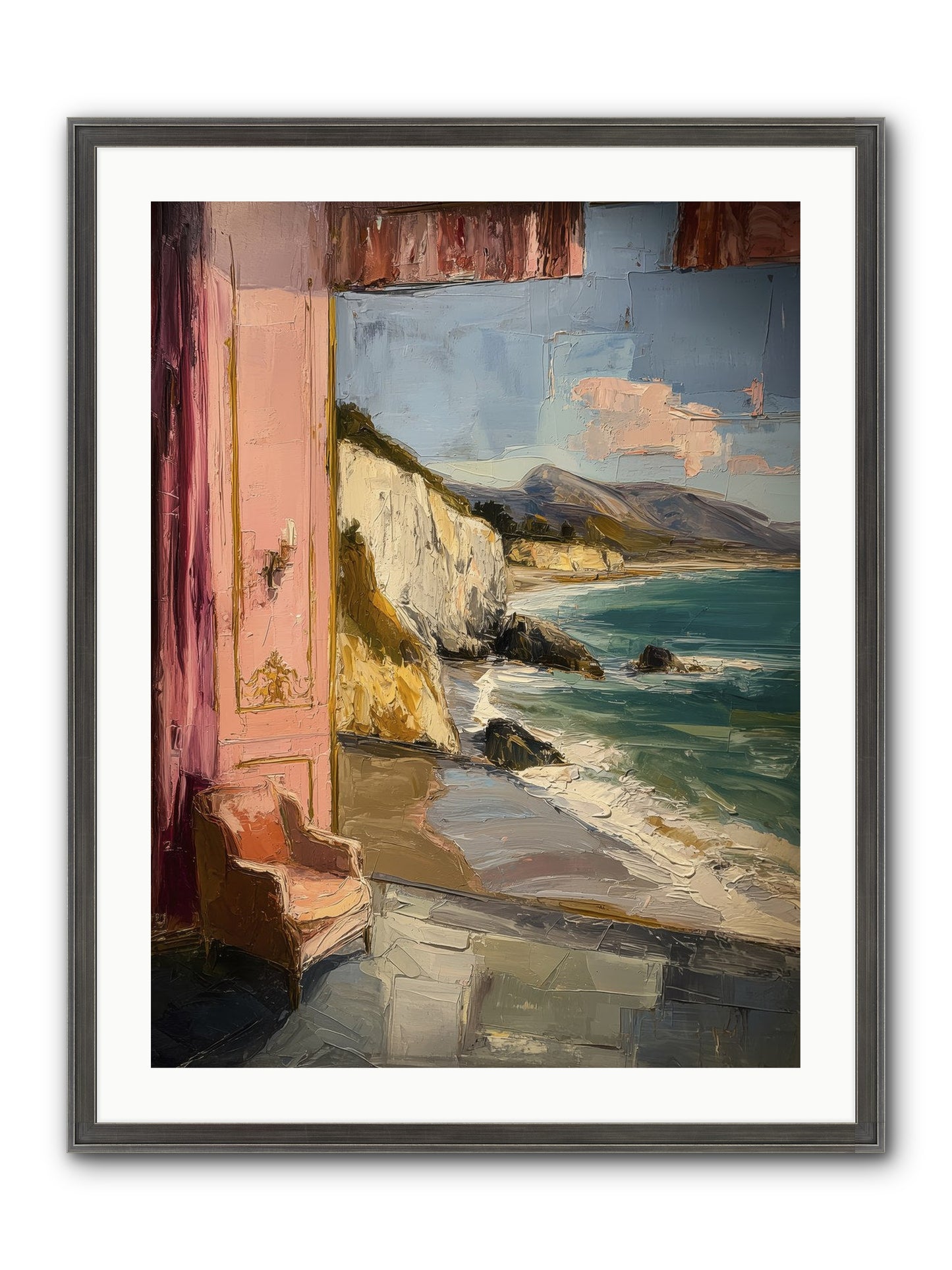 Under Jasmine Skies Framed Print - Slimwoods Black/Silver 24x32