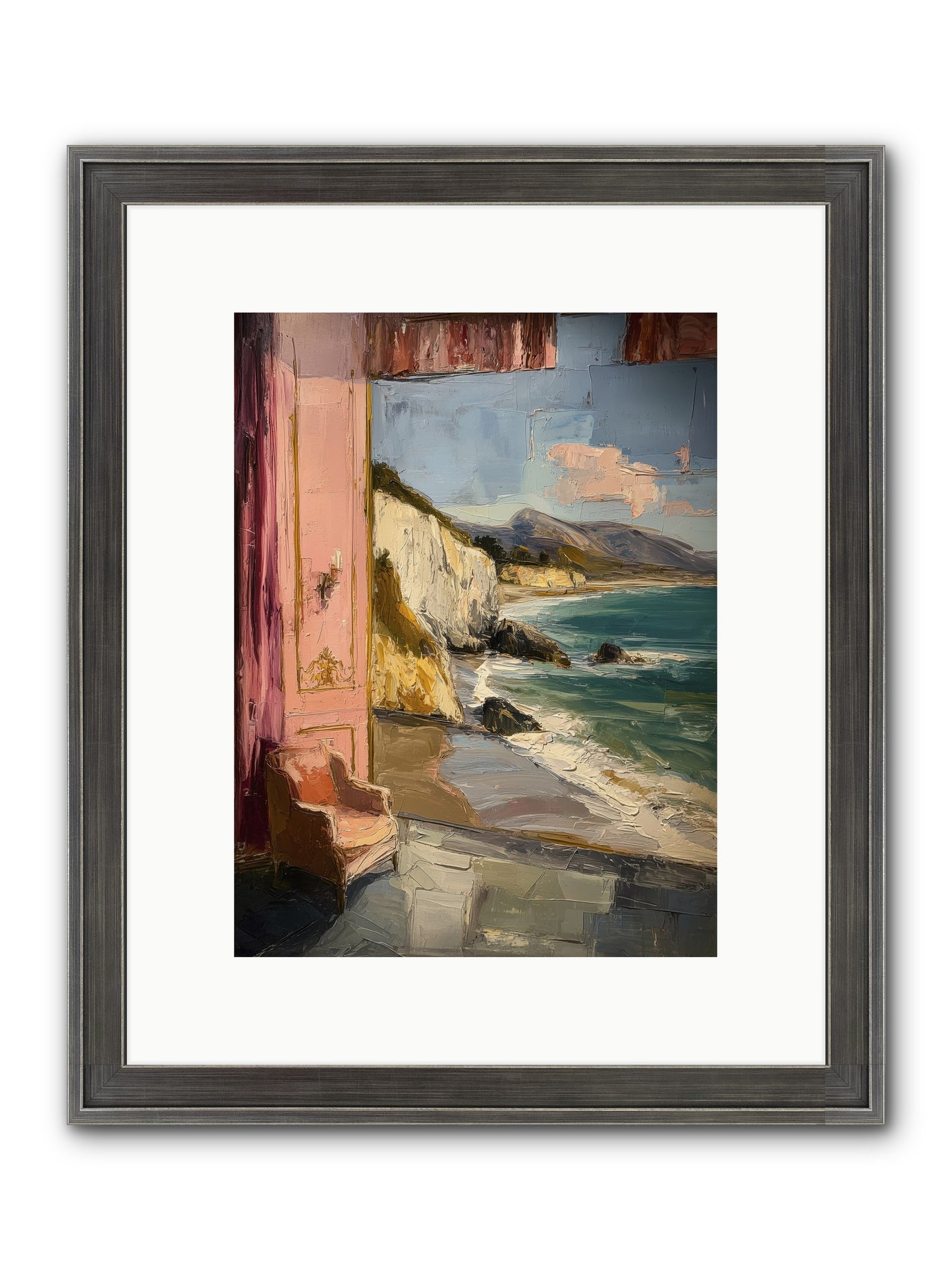 Under Jasmine Skies Framed Print - Slimwoods Black/Silver 9x12