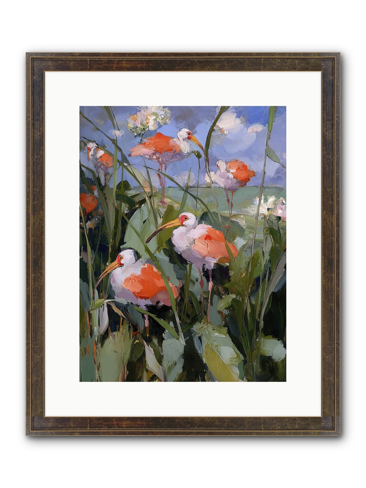 Upon Open Skies Framed Print - Slimwoods Black/Gold 12x16