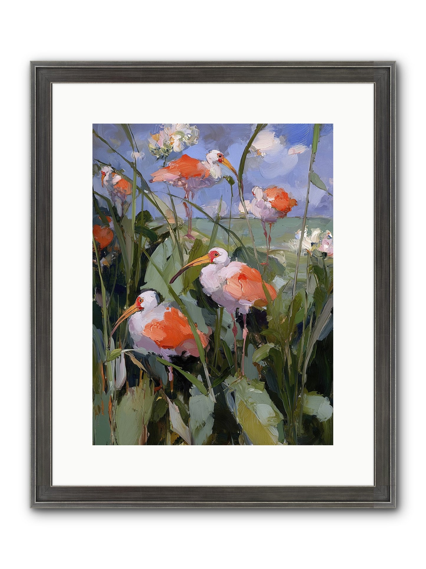 Upon Open Skies Framed Print - Slimwoods Black/Silver 12x16