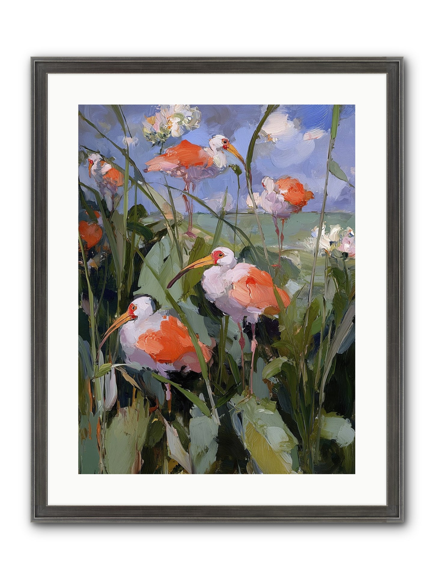 Upon Open Skies Framed Print - Slimwoods Black/Silver 18x24