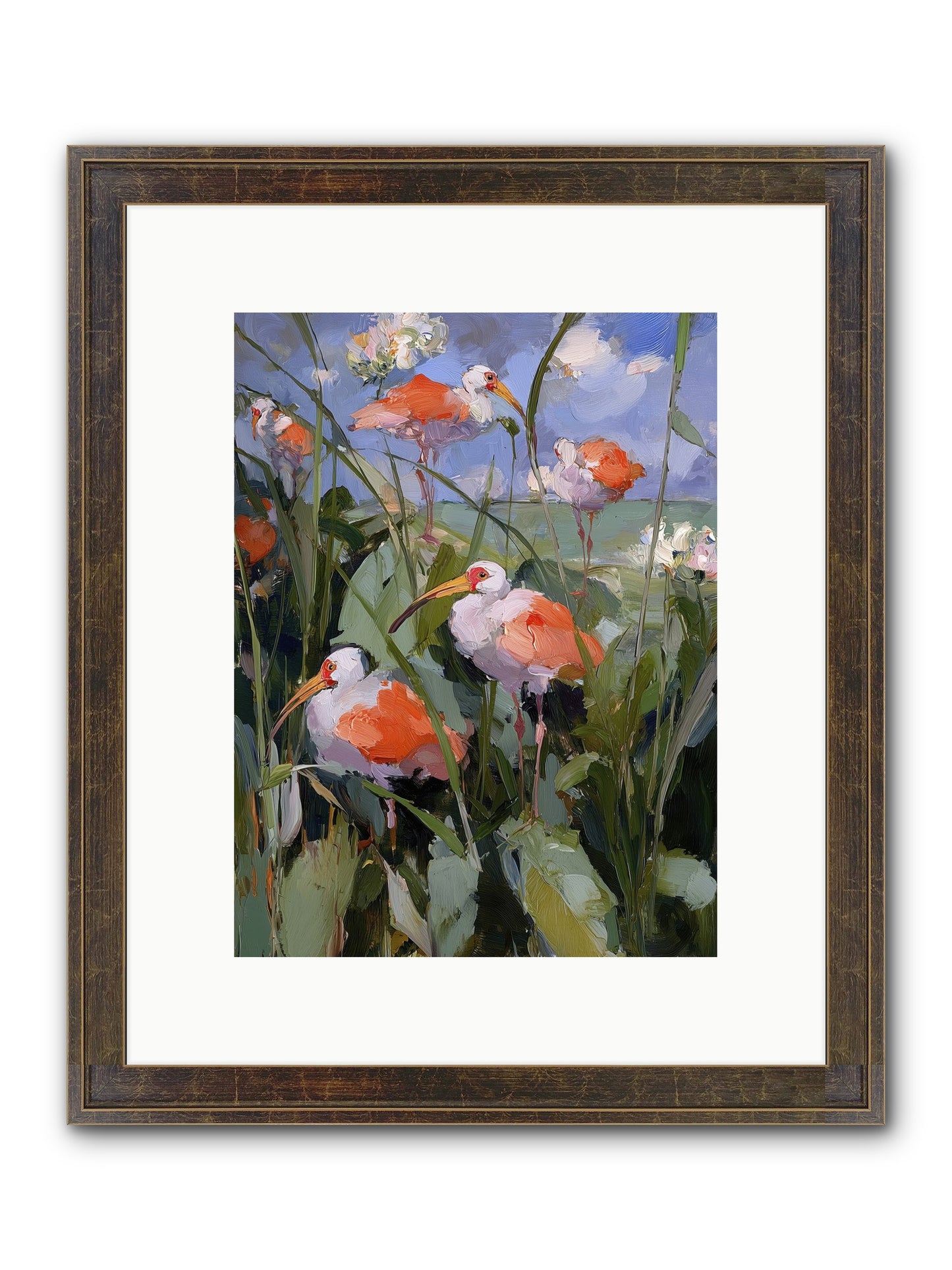 Upon Open Skies Framed Print - Slimwoods Black/Gold 9x12