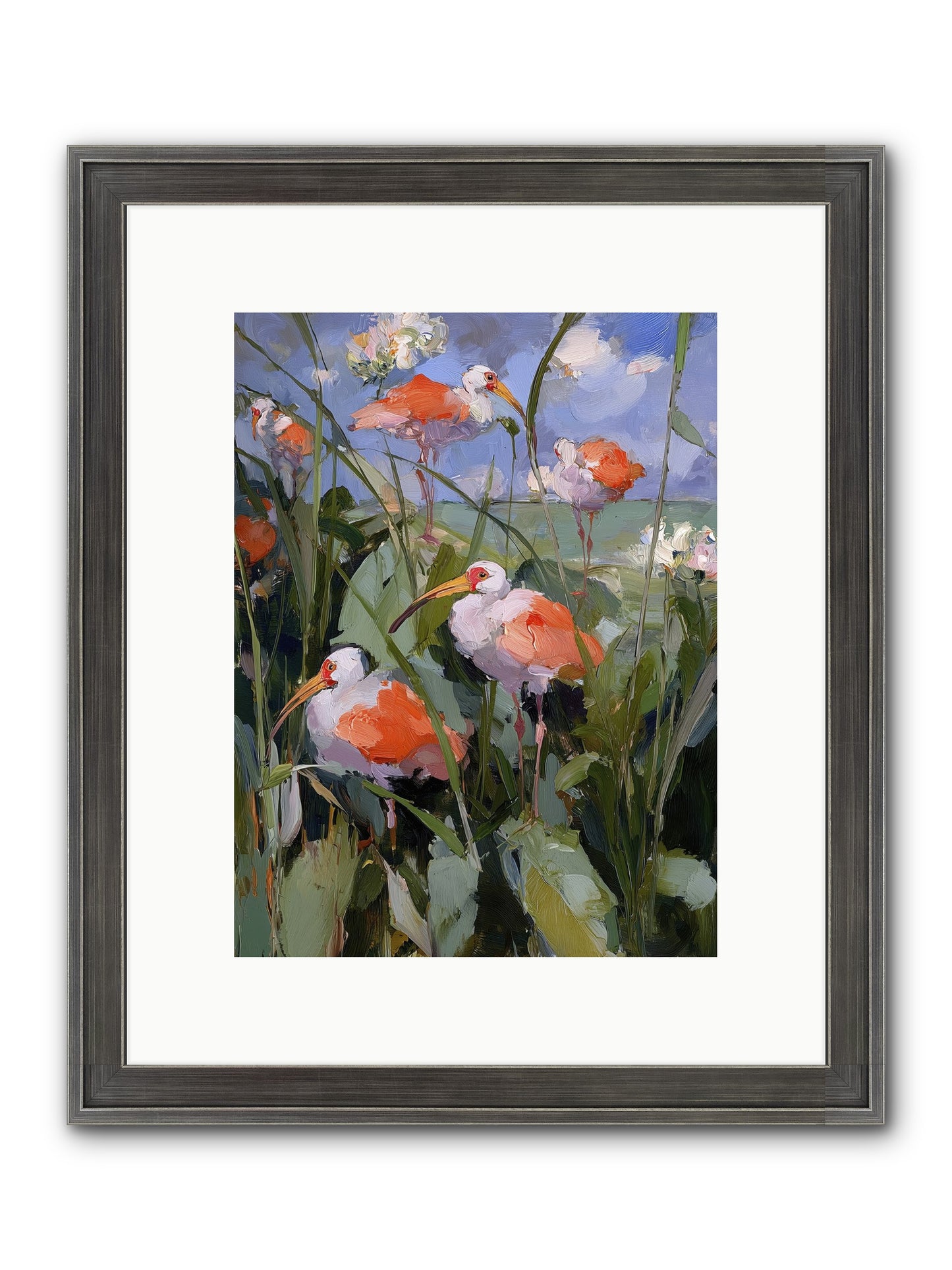 Upon Open Skies Framed Print - Slimwoods Black/Silver 9x12