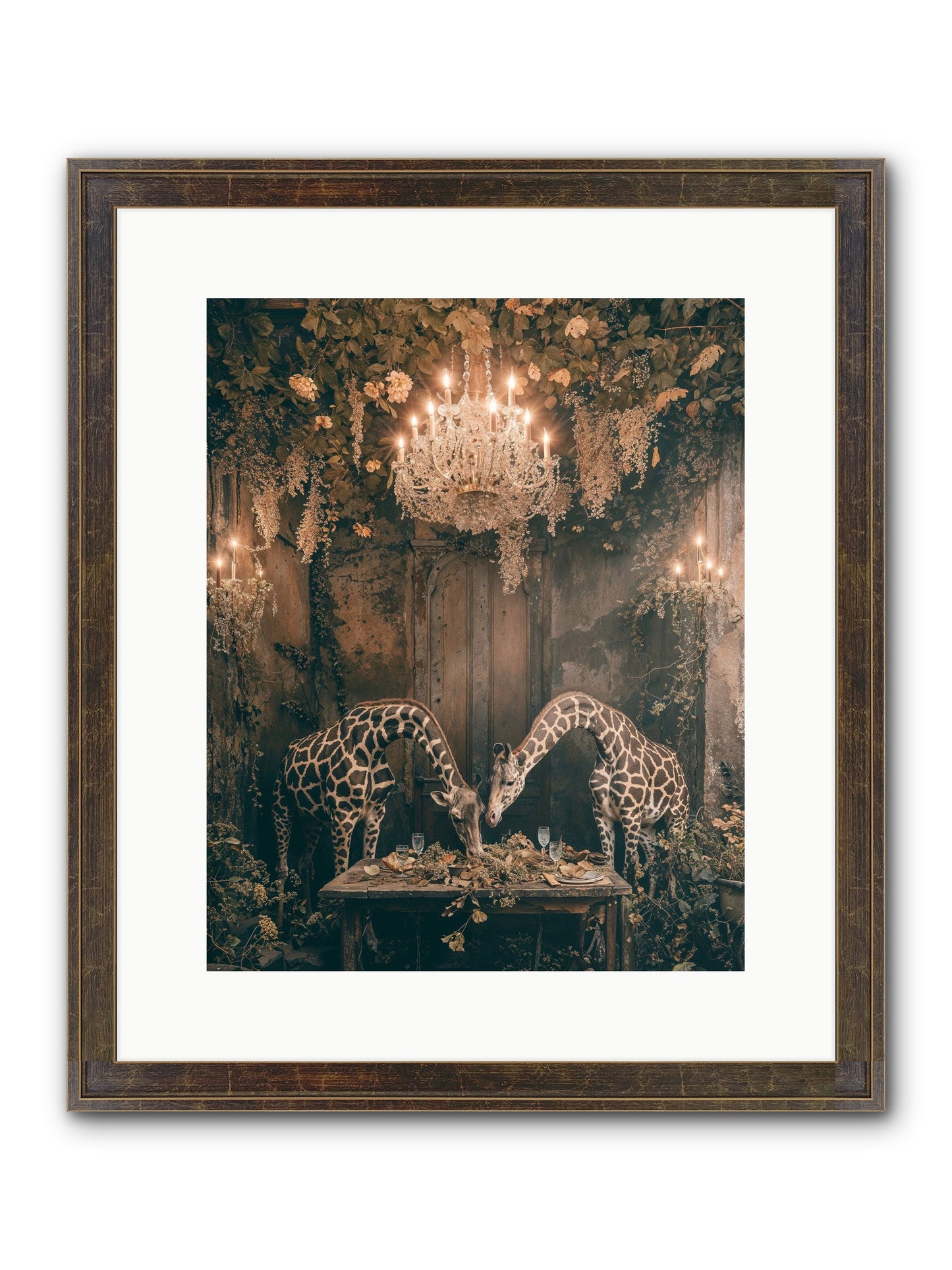 Une Soiree Framed Print - Slimwoods Black/Gold 12x15