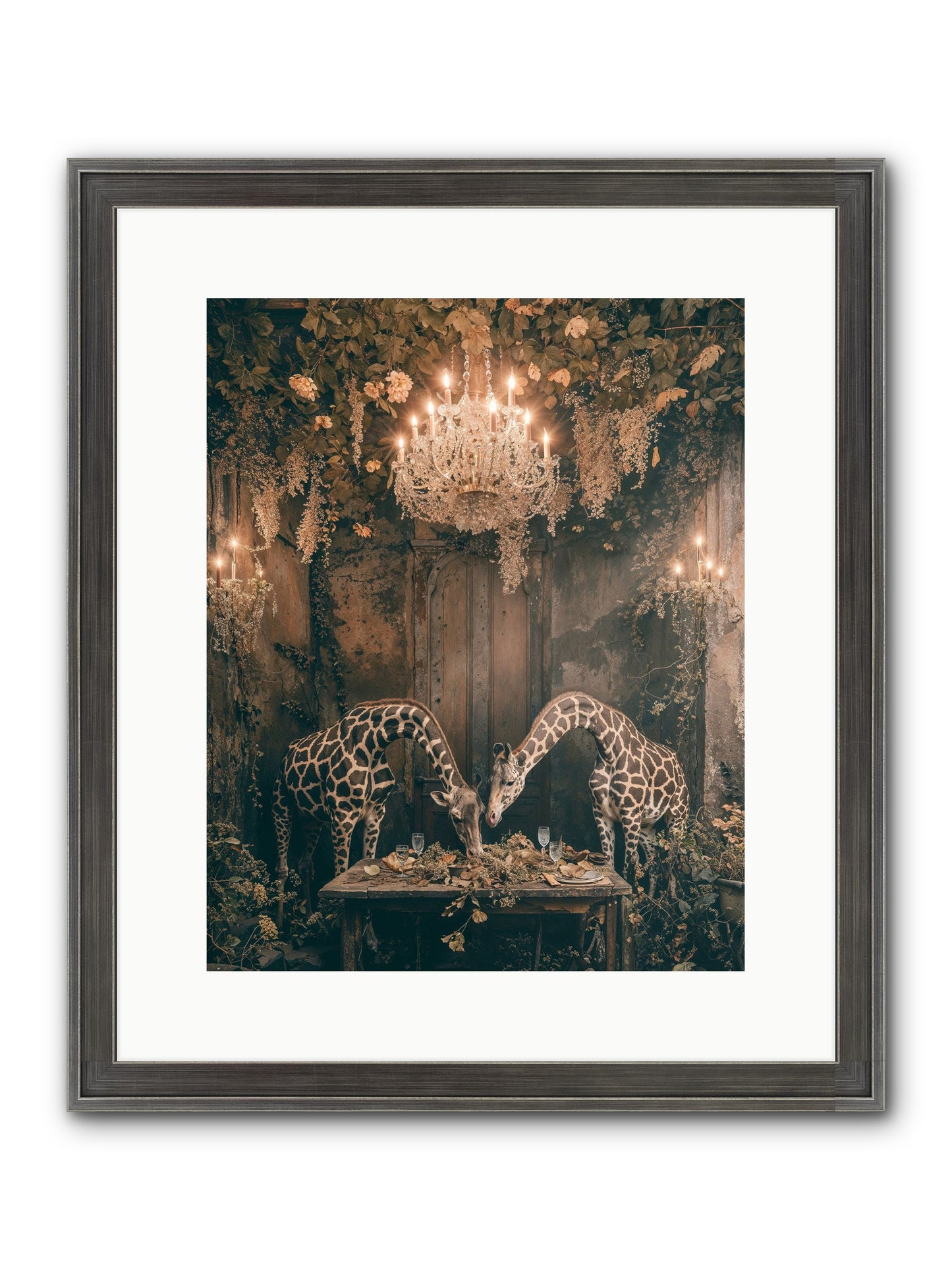 Une Soiree Framed Print - Slimwoods Black/Silver 12x15