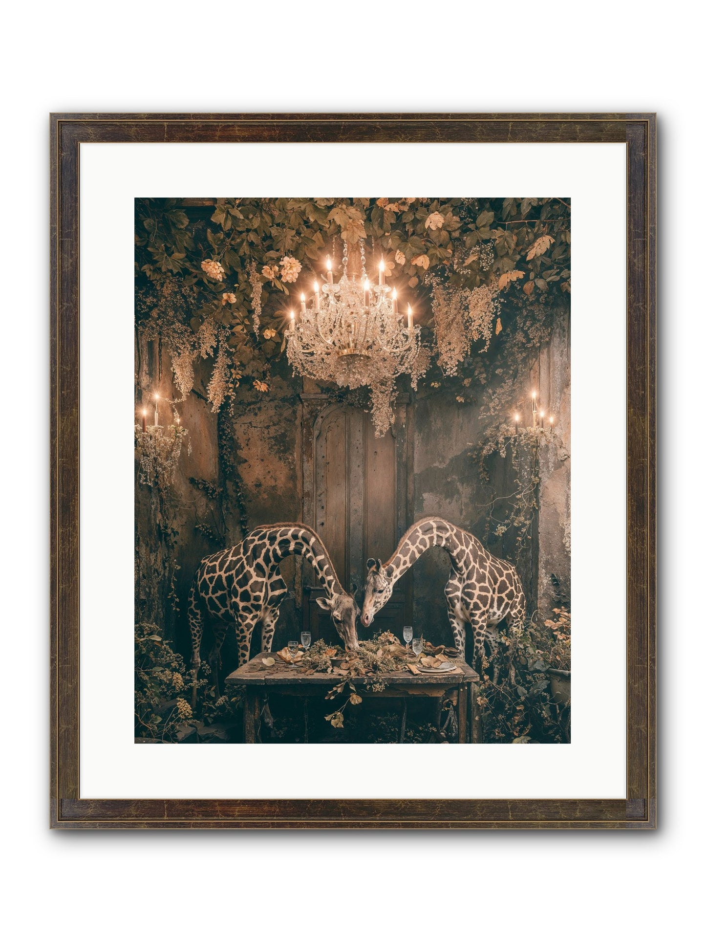 Une Soiree Framed Print - Slimwoods Black/Gold 16x20