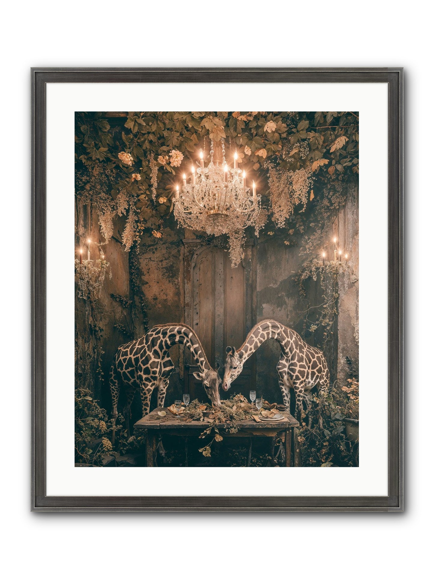 Une Soiree Framed Print - Slimwoods Black/Silver 20x25