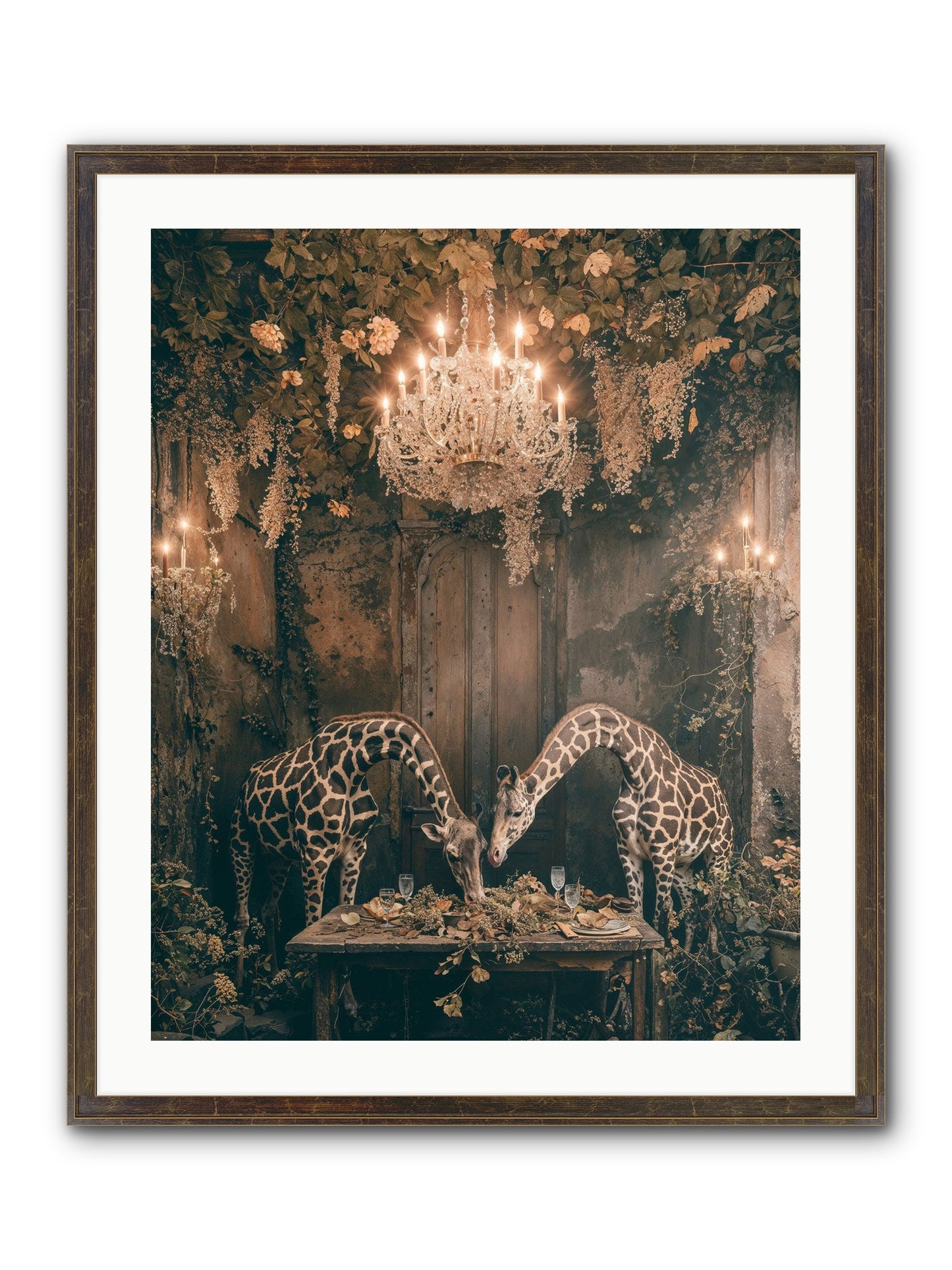 Une Soiree Framed Print - Slimwoods Black/Gold 24x30