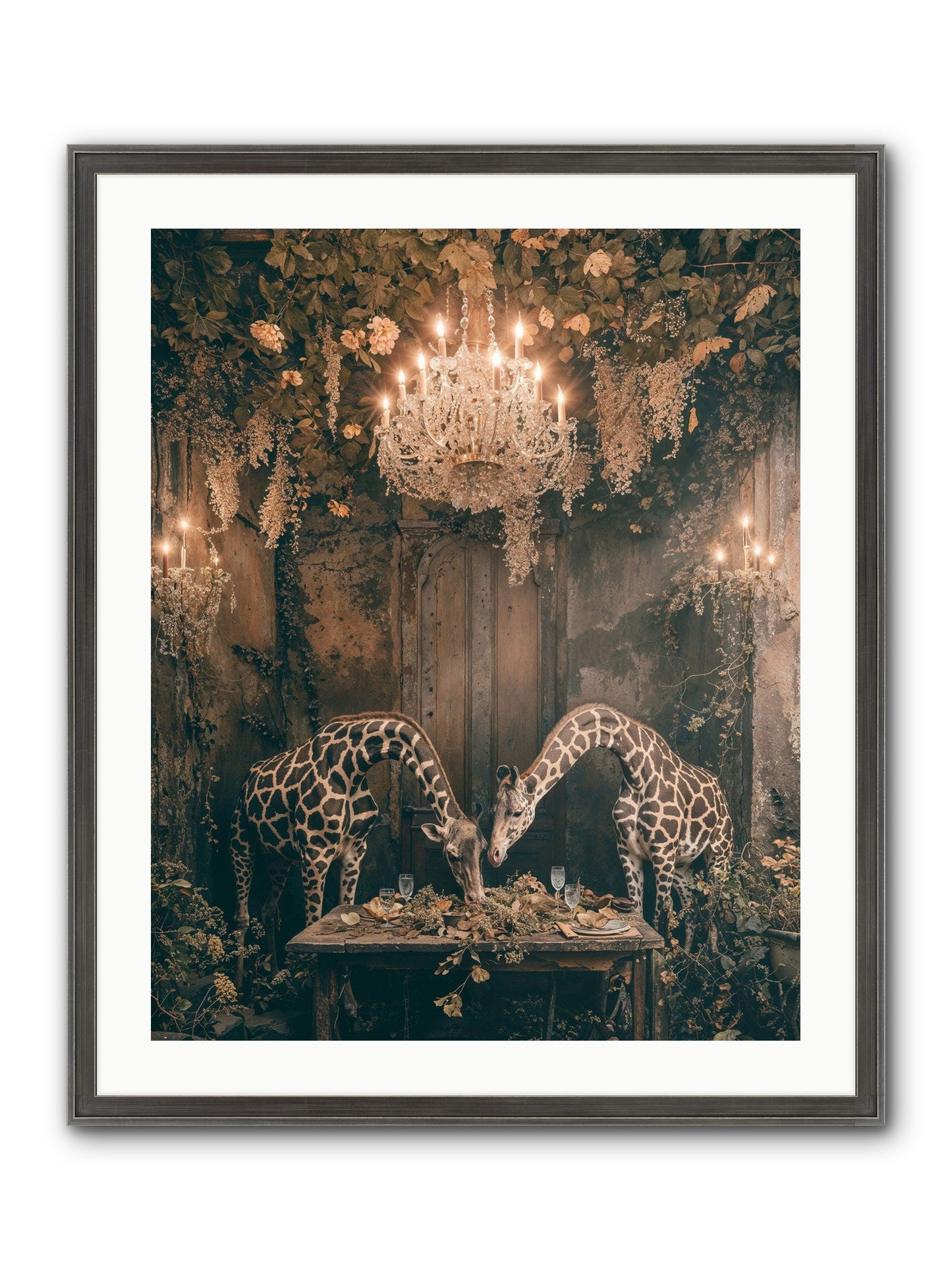 Une Soiree Framed Print - Slimwoods Black/Silver 24x30