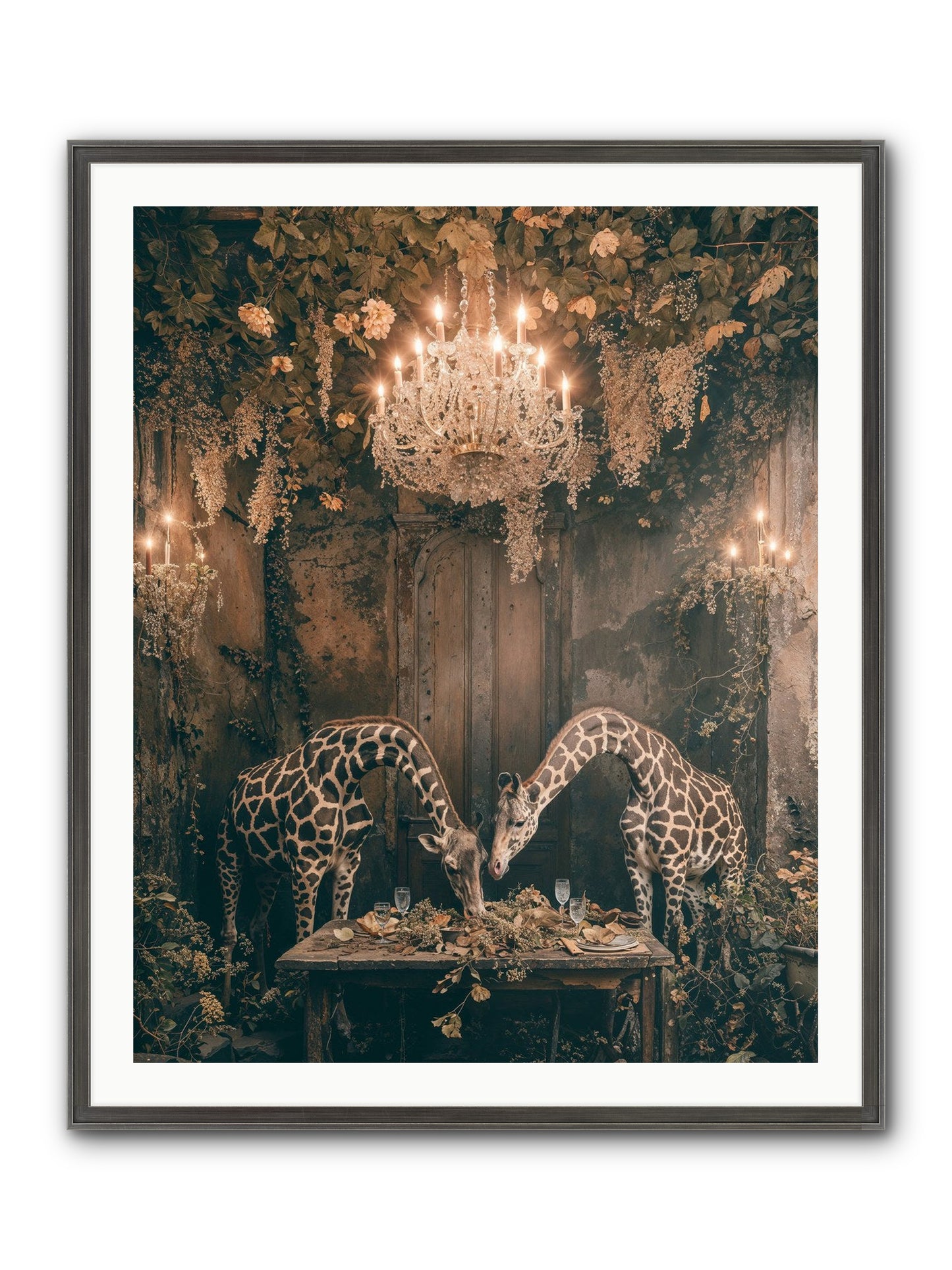 Une Soiree Framed Print - Slimwoods Black/Silver 32x40