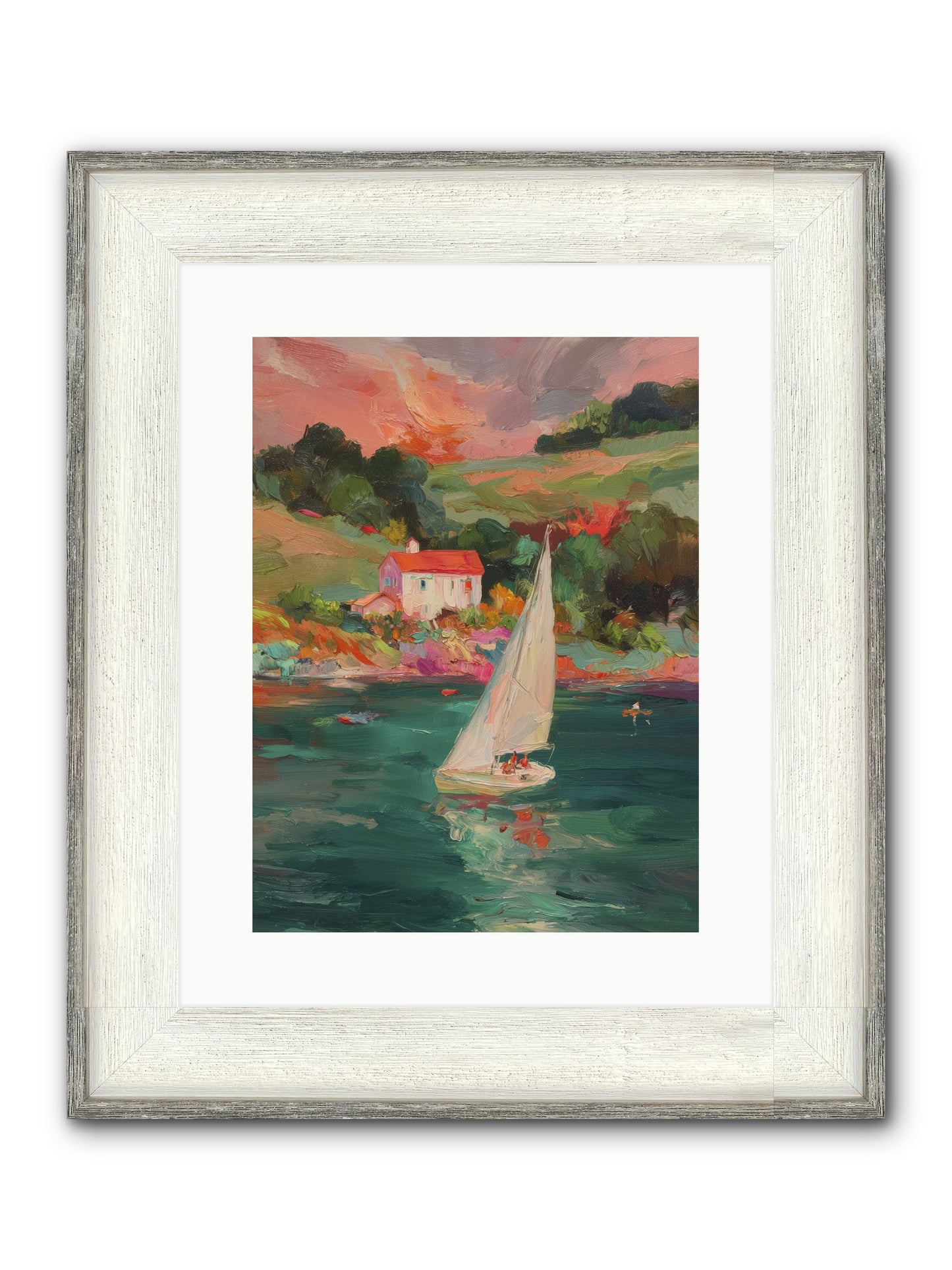 Unhurried Journeys Framed Print - Driftwood White 12x16