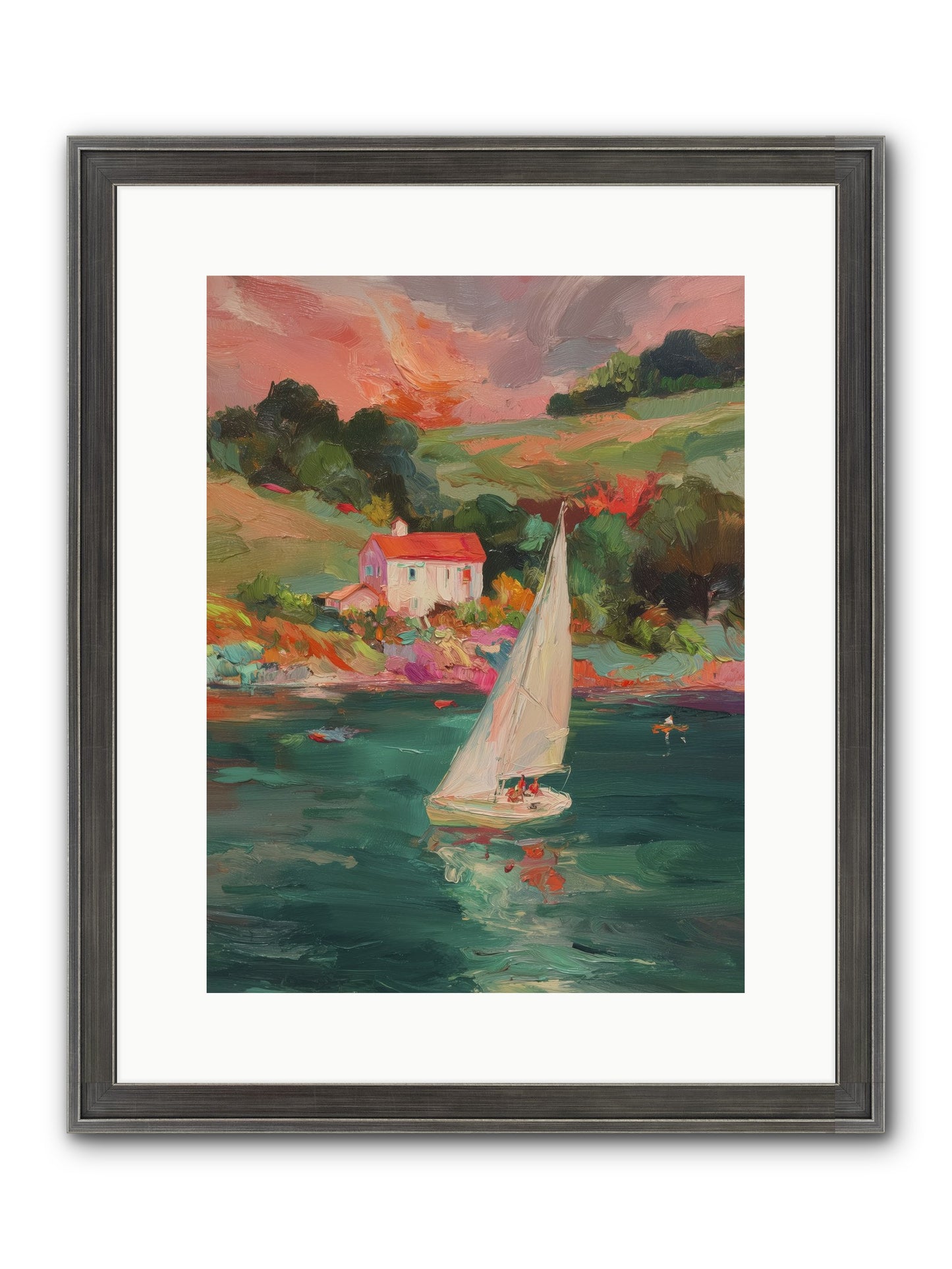 Unhurried Journeys Framed Print - Slimwoods Black/Silver 12x16