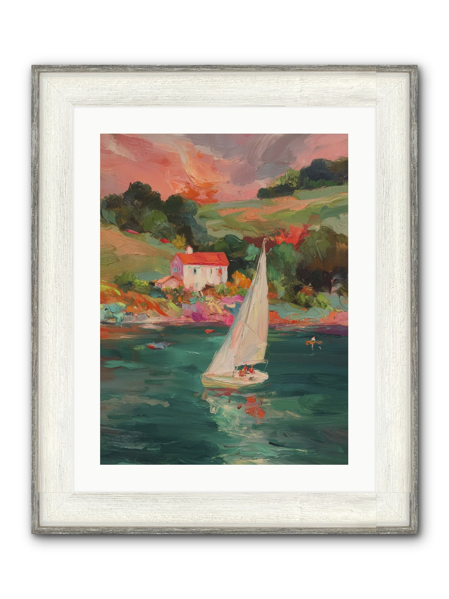 Unhurried Journeys Framed Print - Driftwood White 18x24