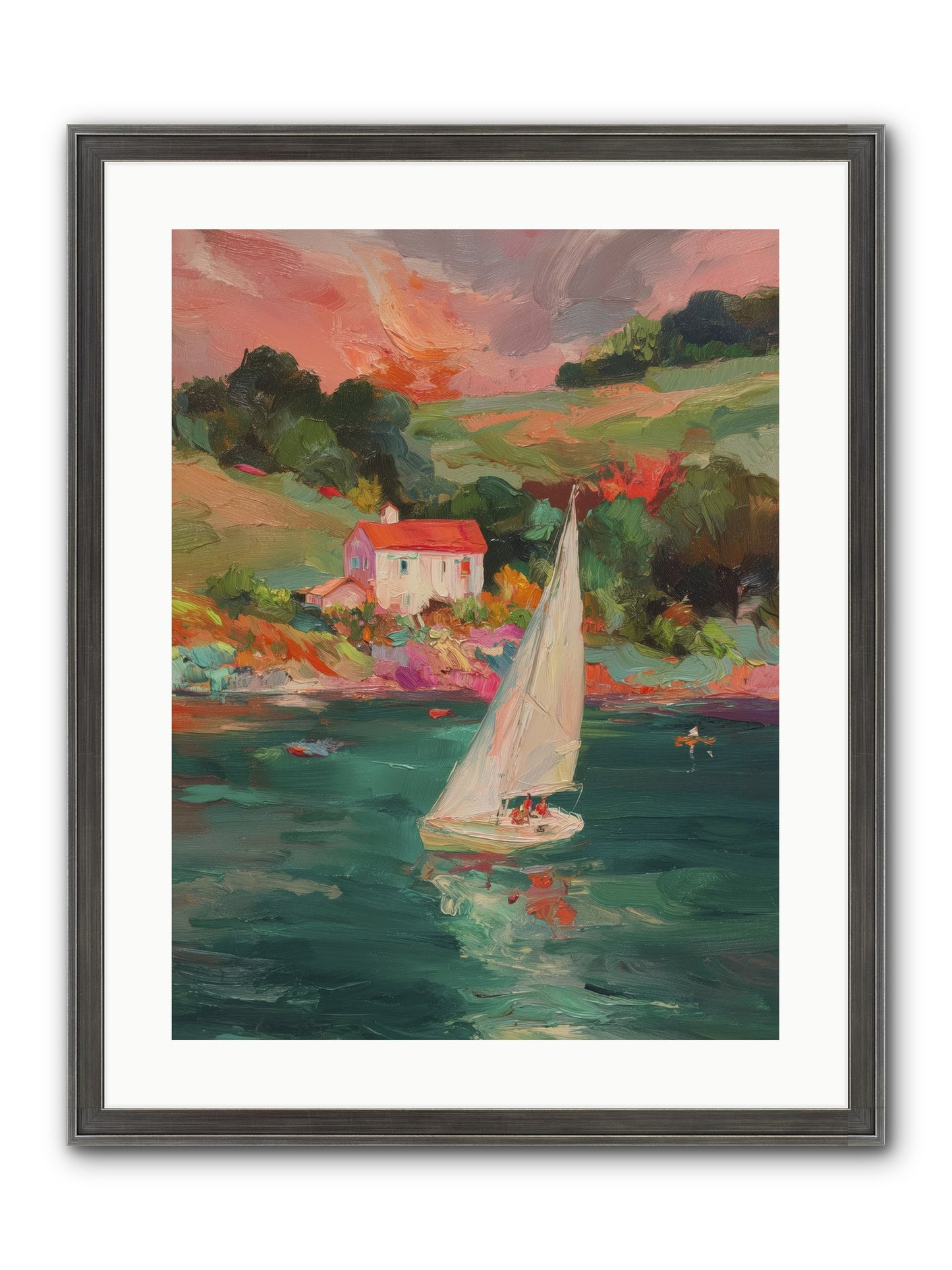 Unhurried Journeys Framed Print - Slimwoods Black/Silver 18x24