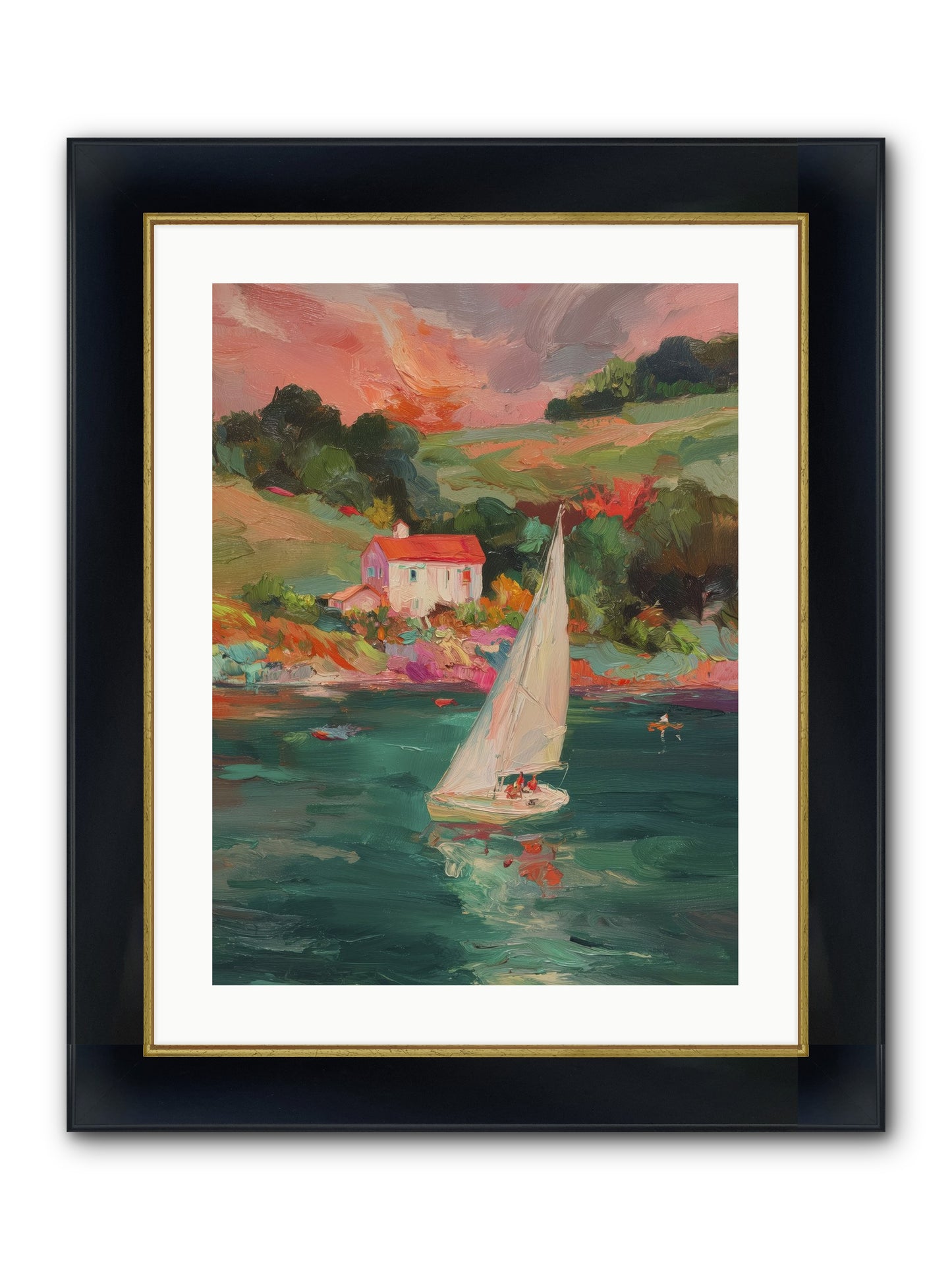 Unhurried Journeys Framed Print - Wide Black w/Gold 18x24